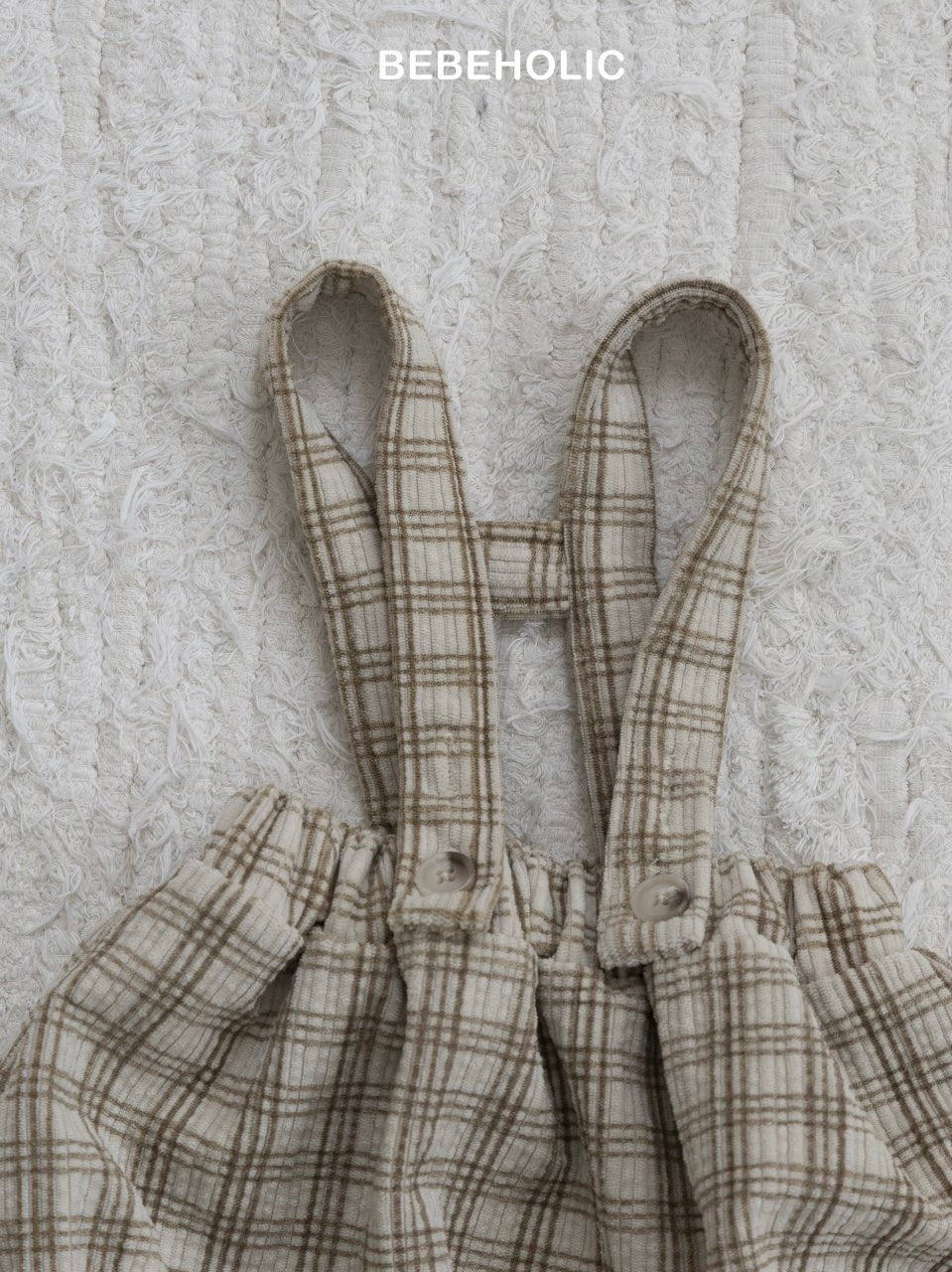 Soft check suspender bloomer