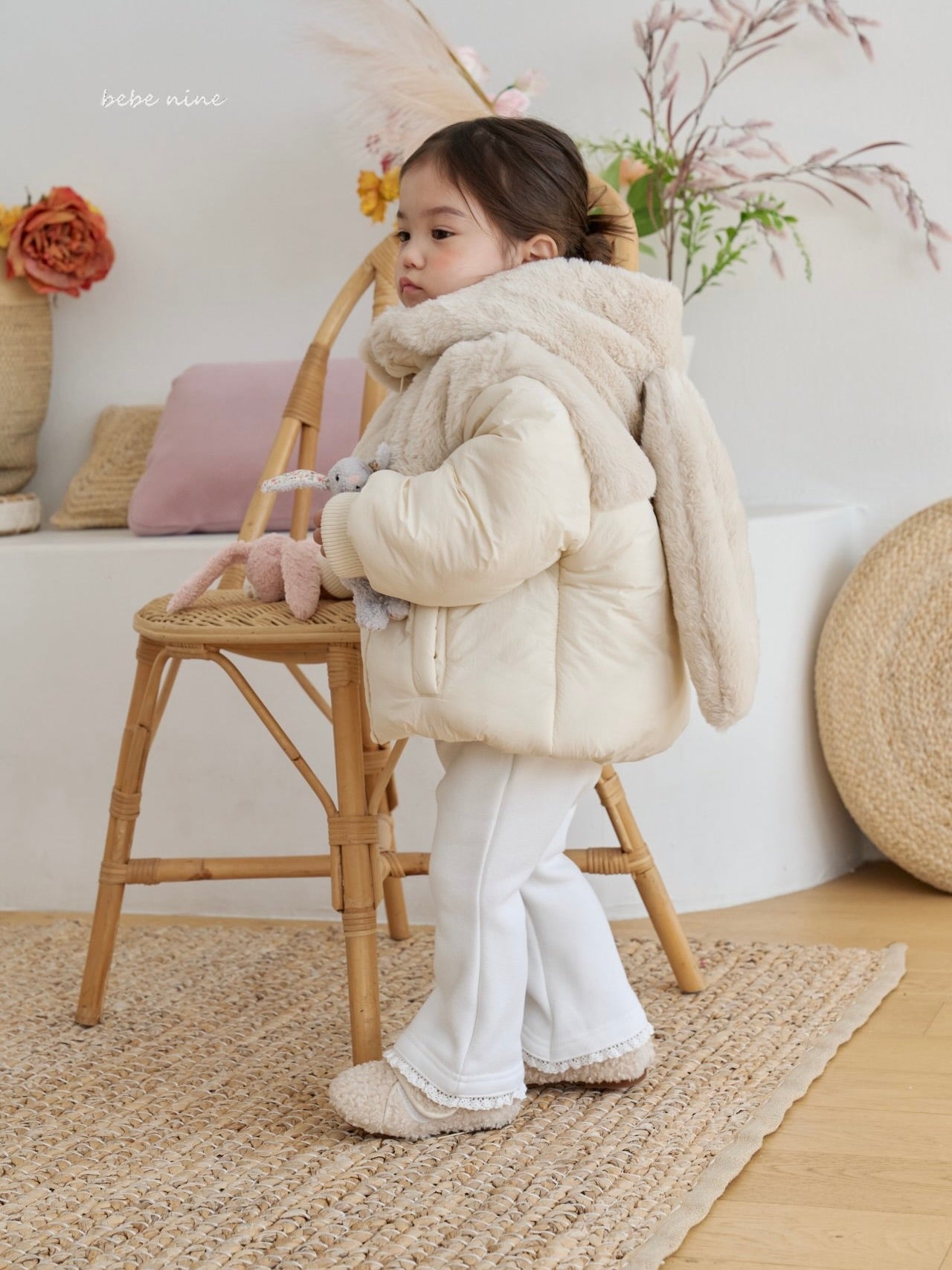 Frill Fleece Flare Pants