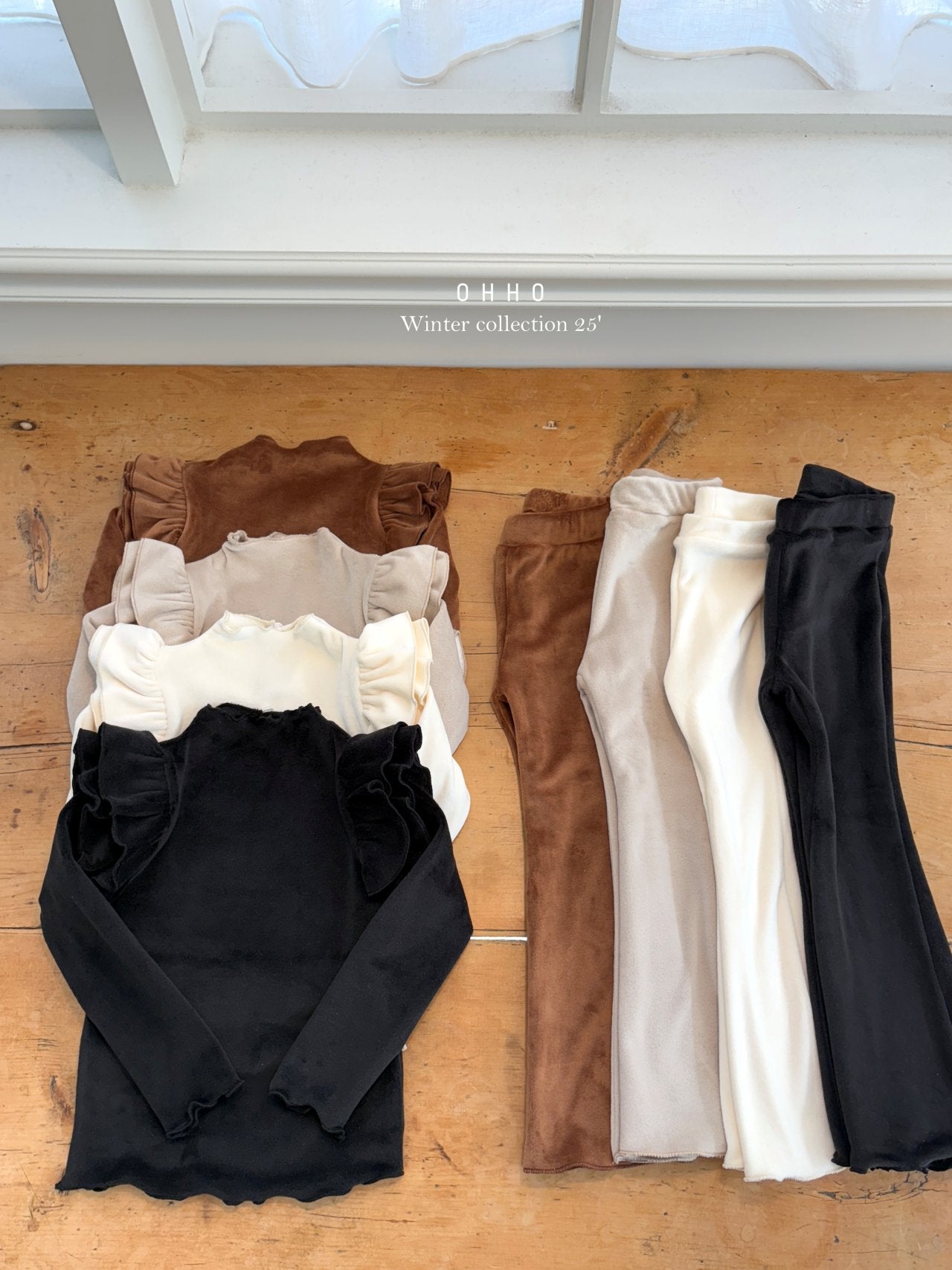 French velour bootcut pants