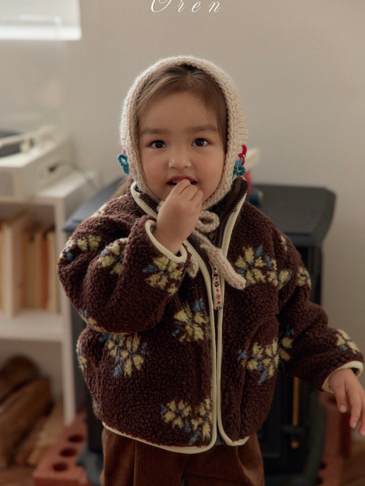 Melo flower boa jumper