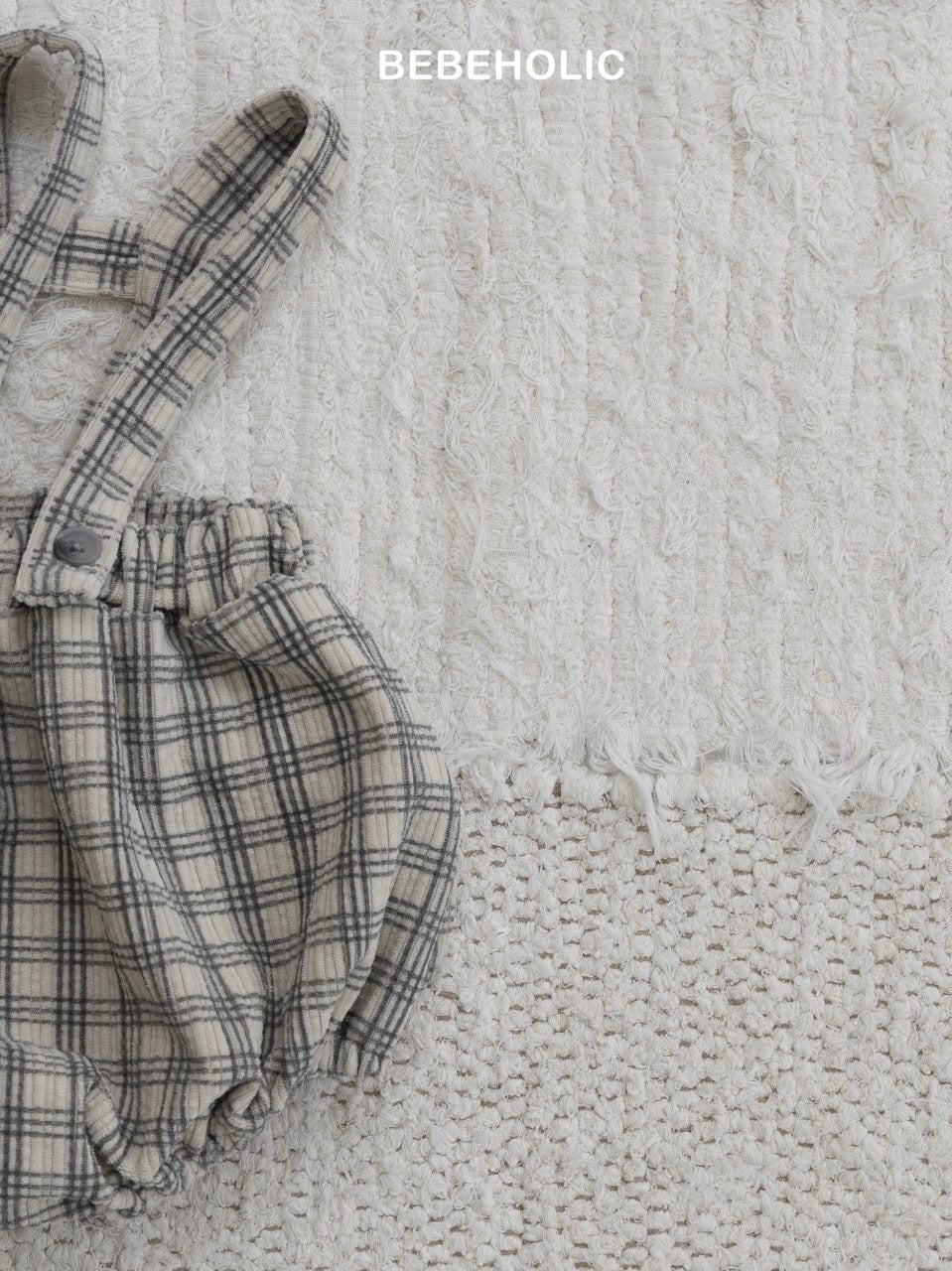 Soft check suspender bloomer