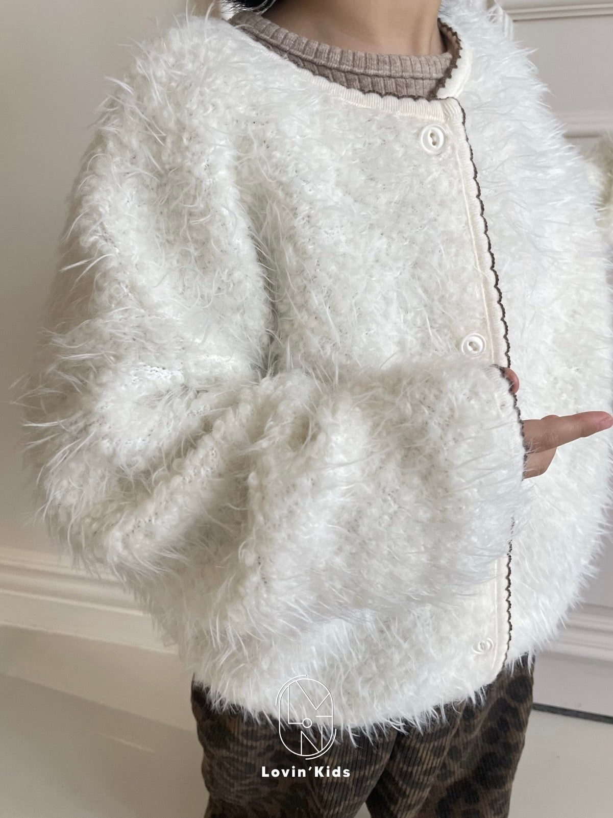 Fur cardigan