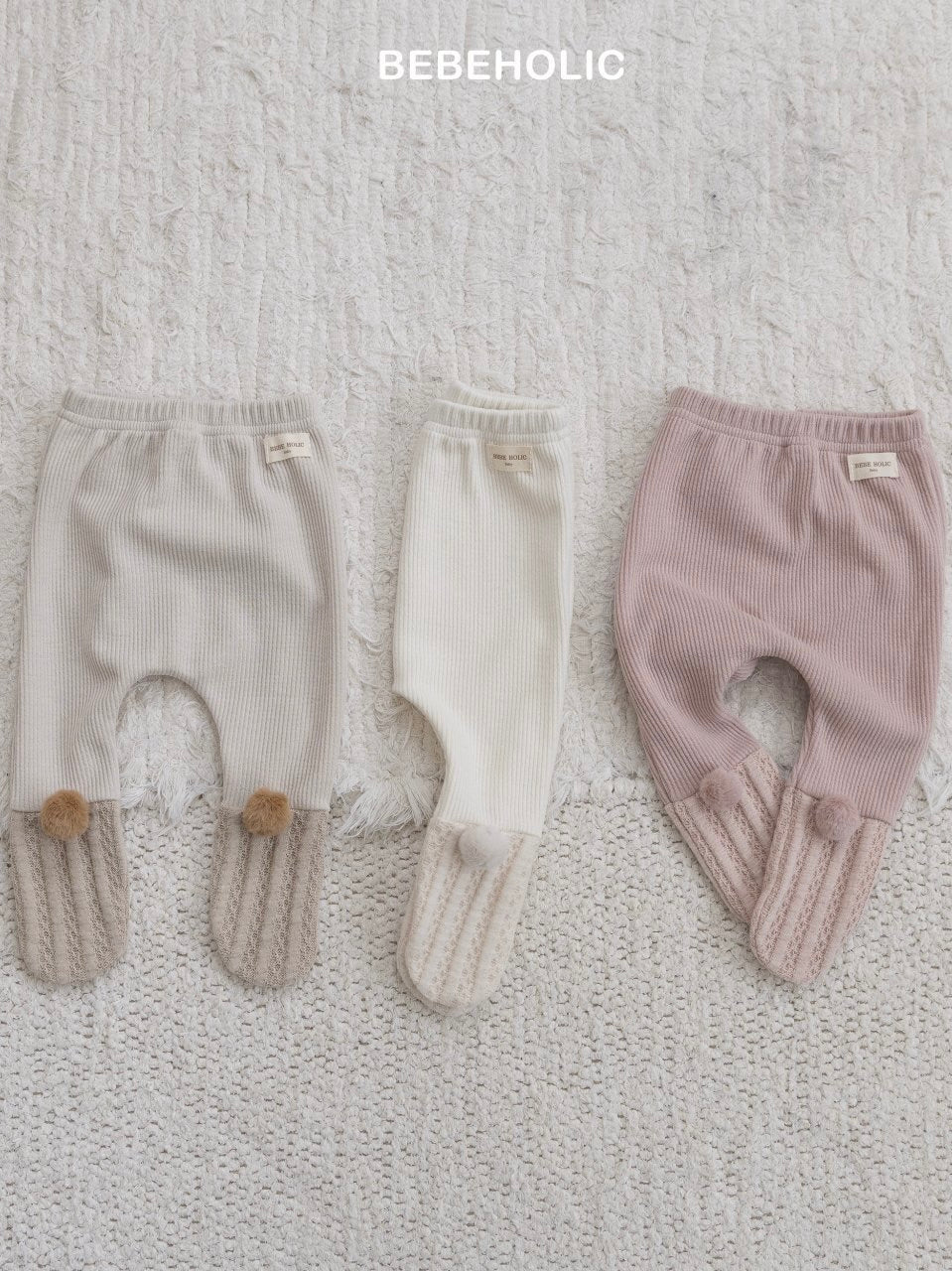 Pom pom texture leggings