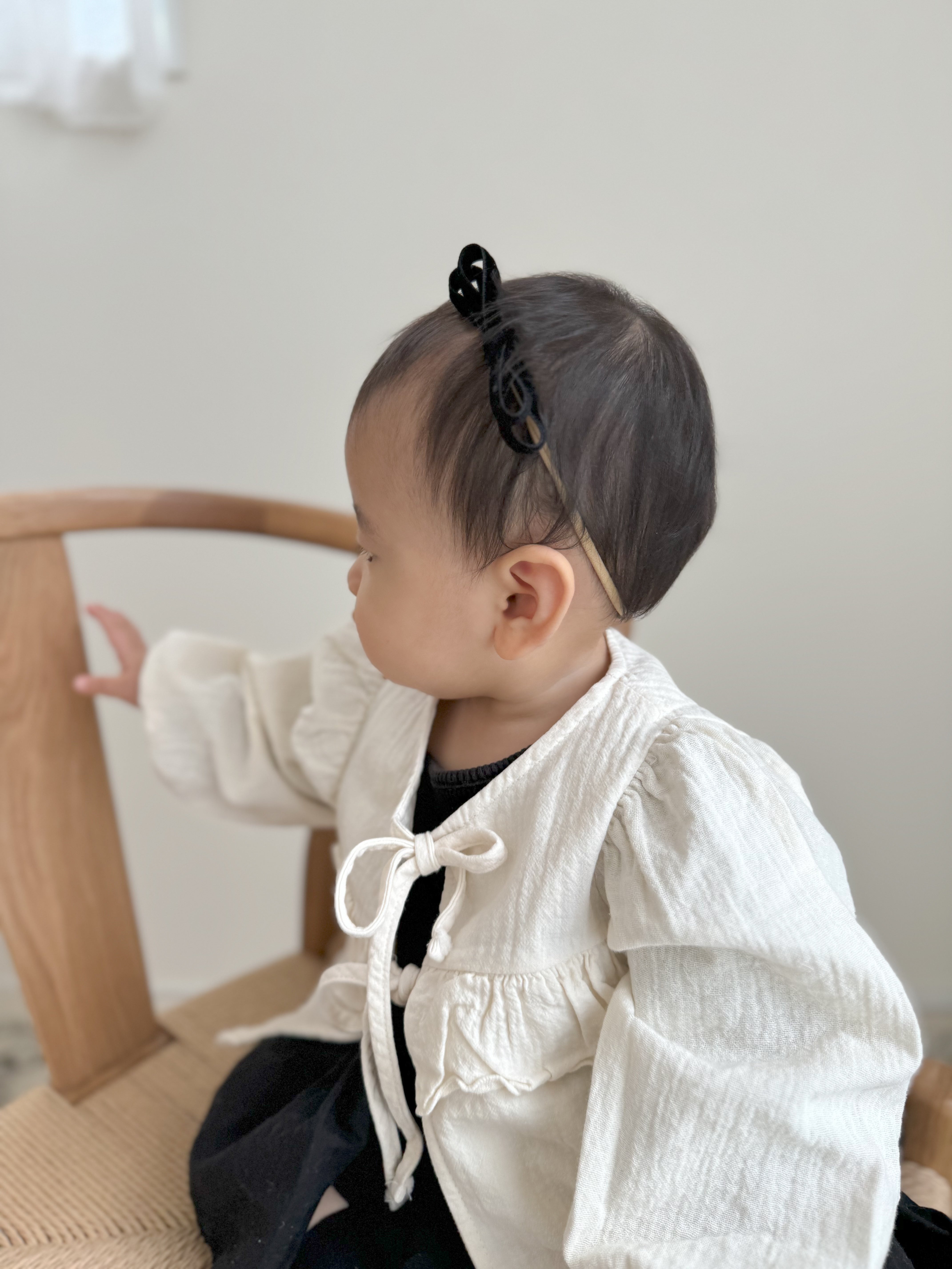 baby velvet ribbon hairband