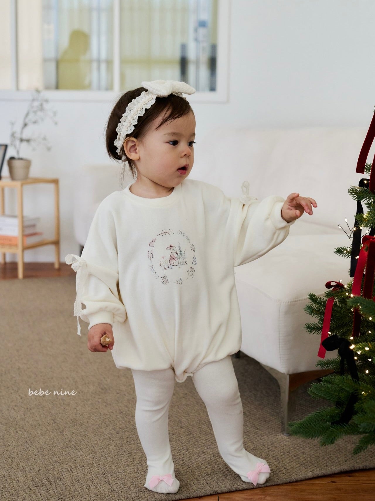 Rabbit Ribbon Rompers