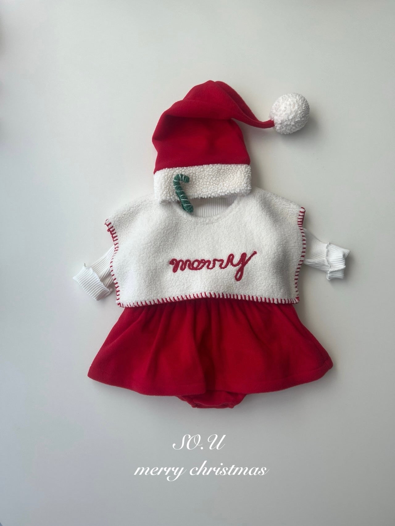 Christmas ribbon rompers