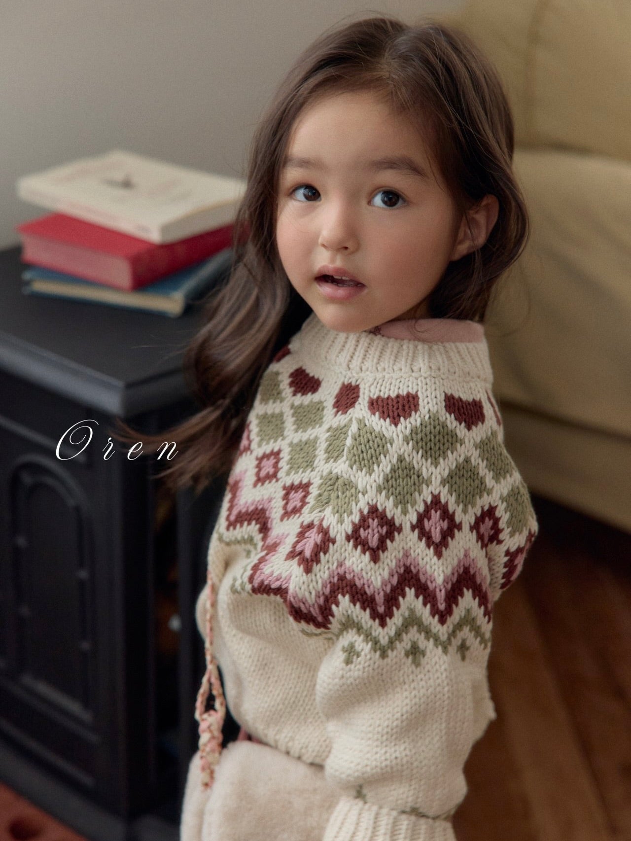 Reversible knit cardigan (2 way)