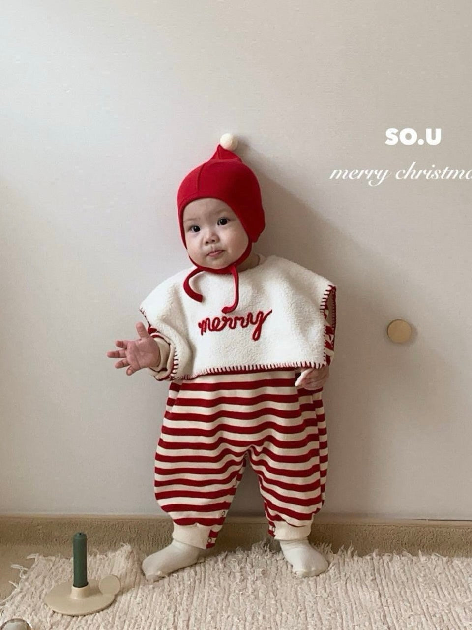 Christmas embroidered cape