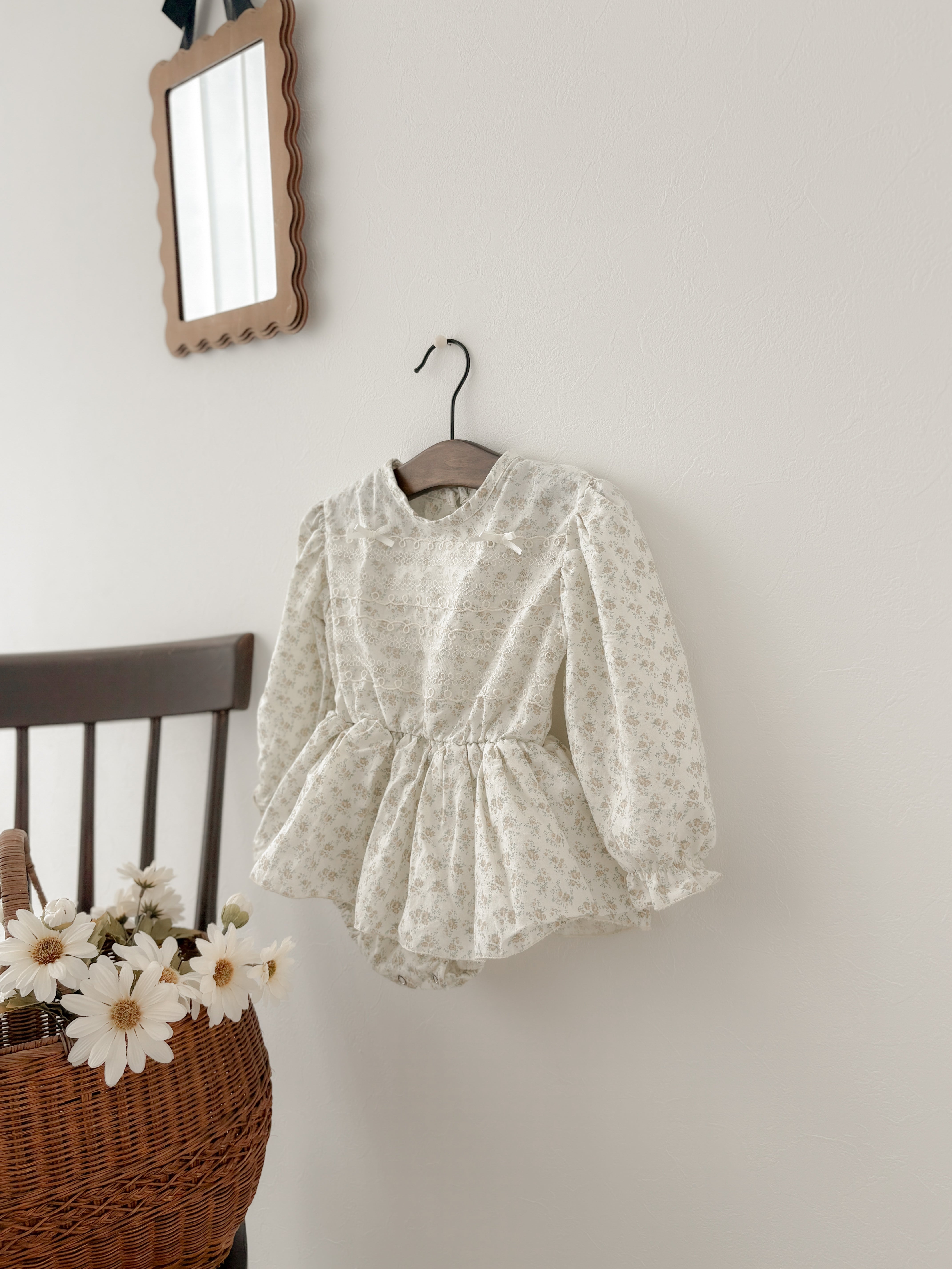 Elegant floral rompers