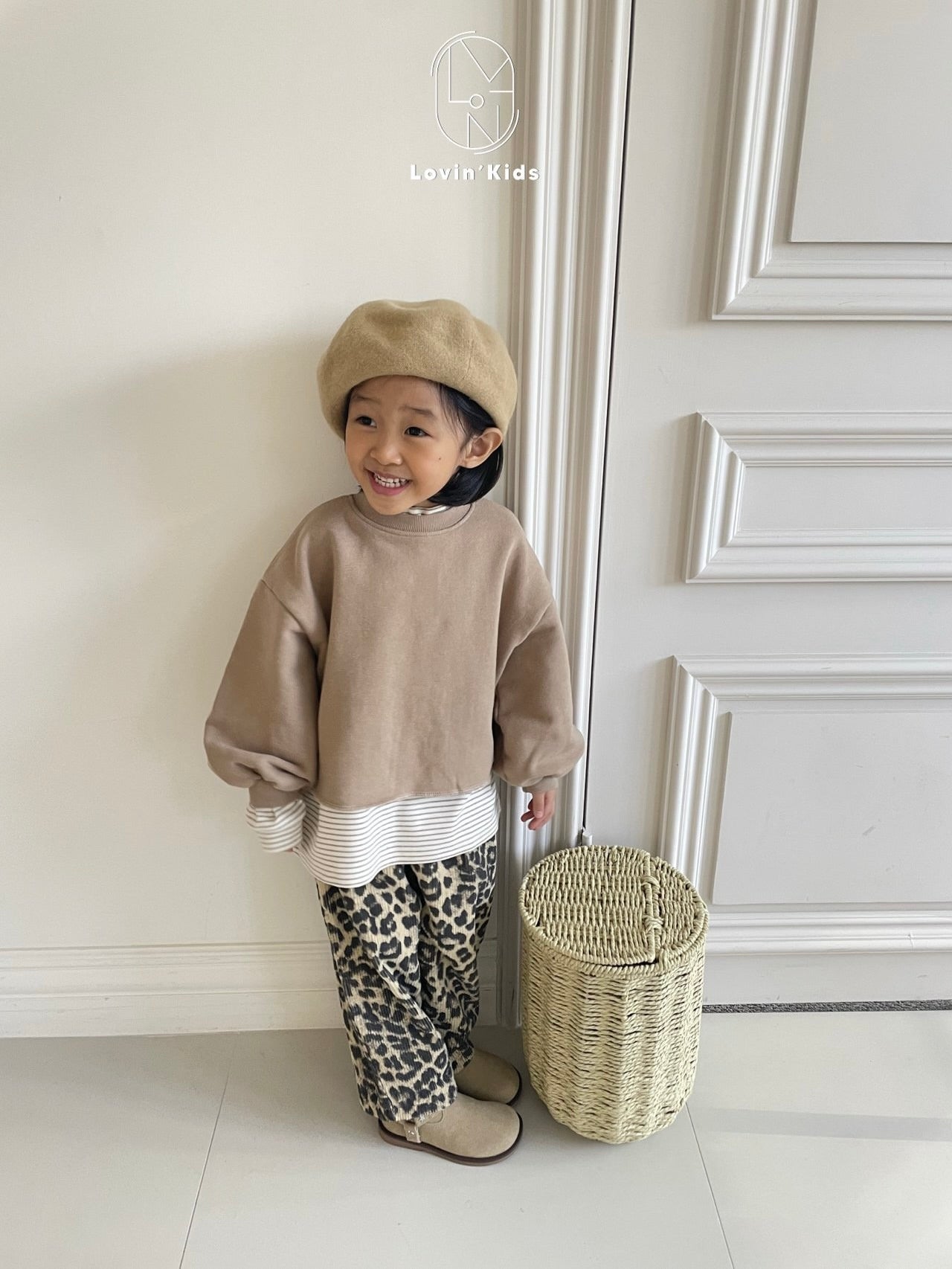 Winter loose half neck T