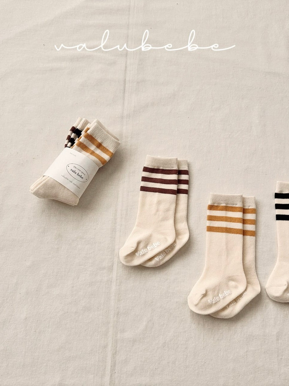 Basic line socks set (baby)
