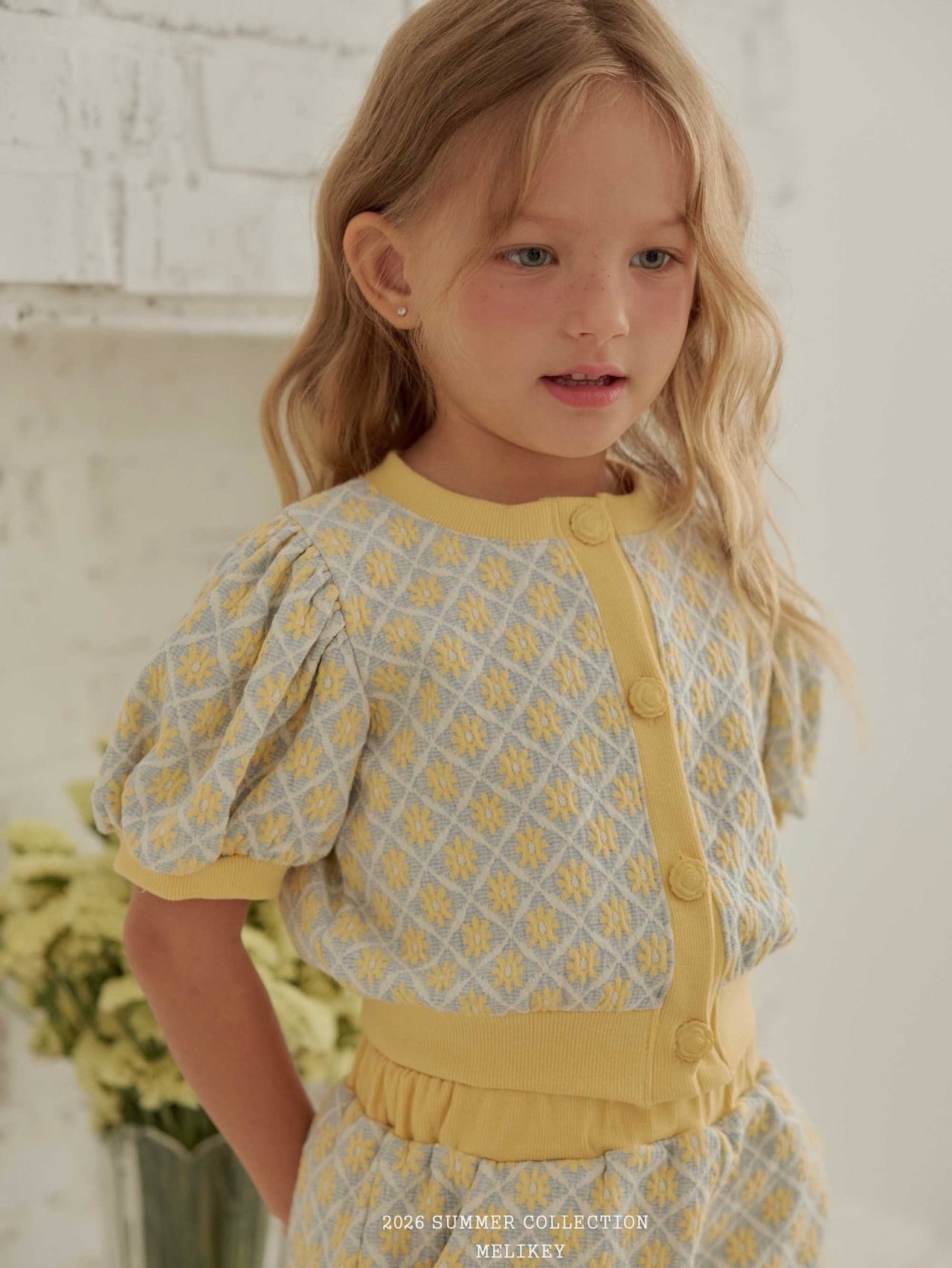 Rika flower puff cardigan