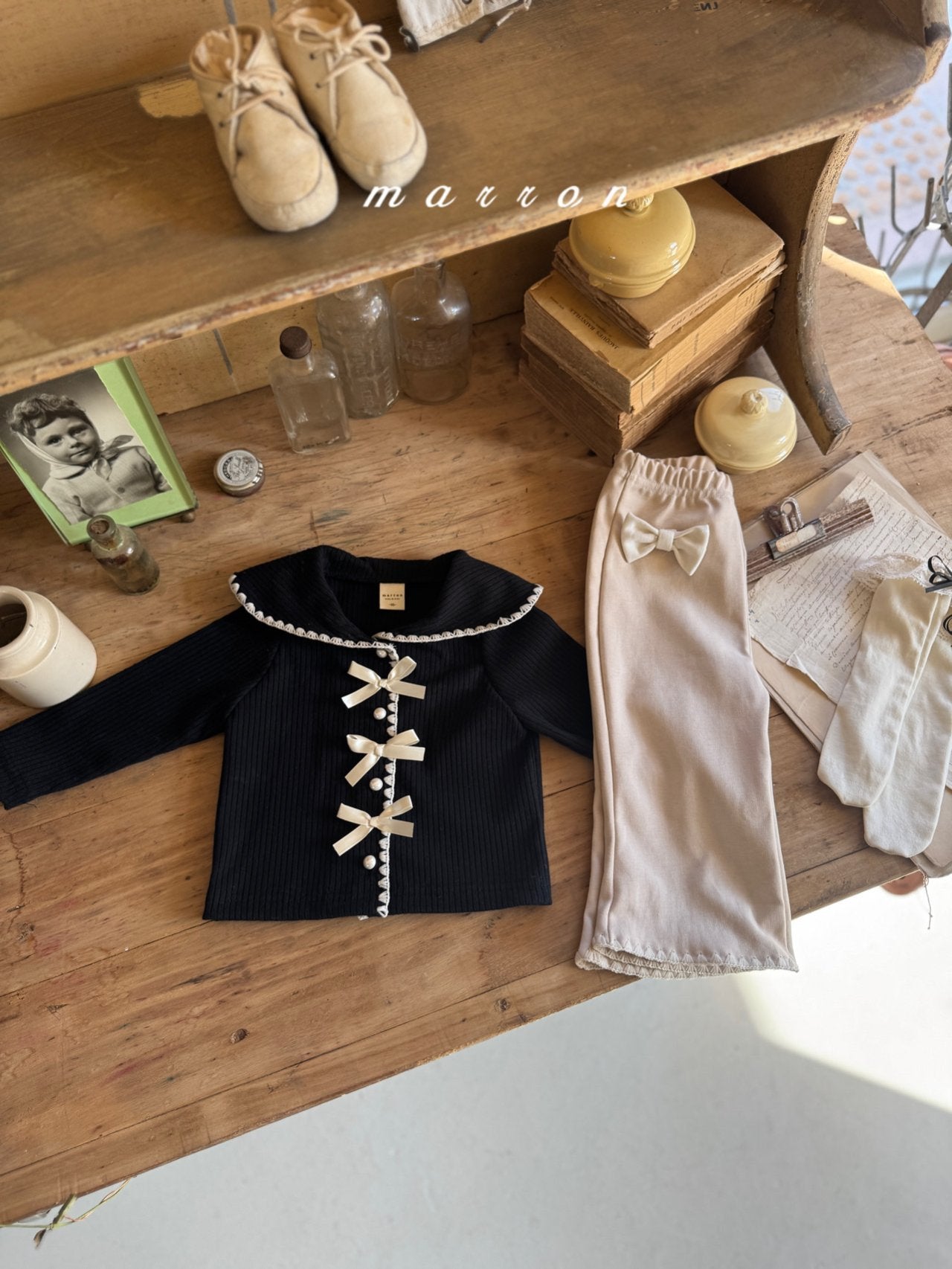 Sailor ribbon cardigan