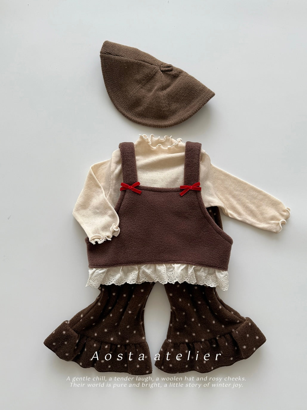 Winter ribbon vest