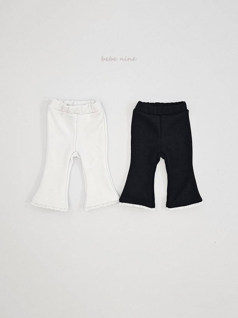 Frill Fleece Flare Pants