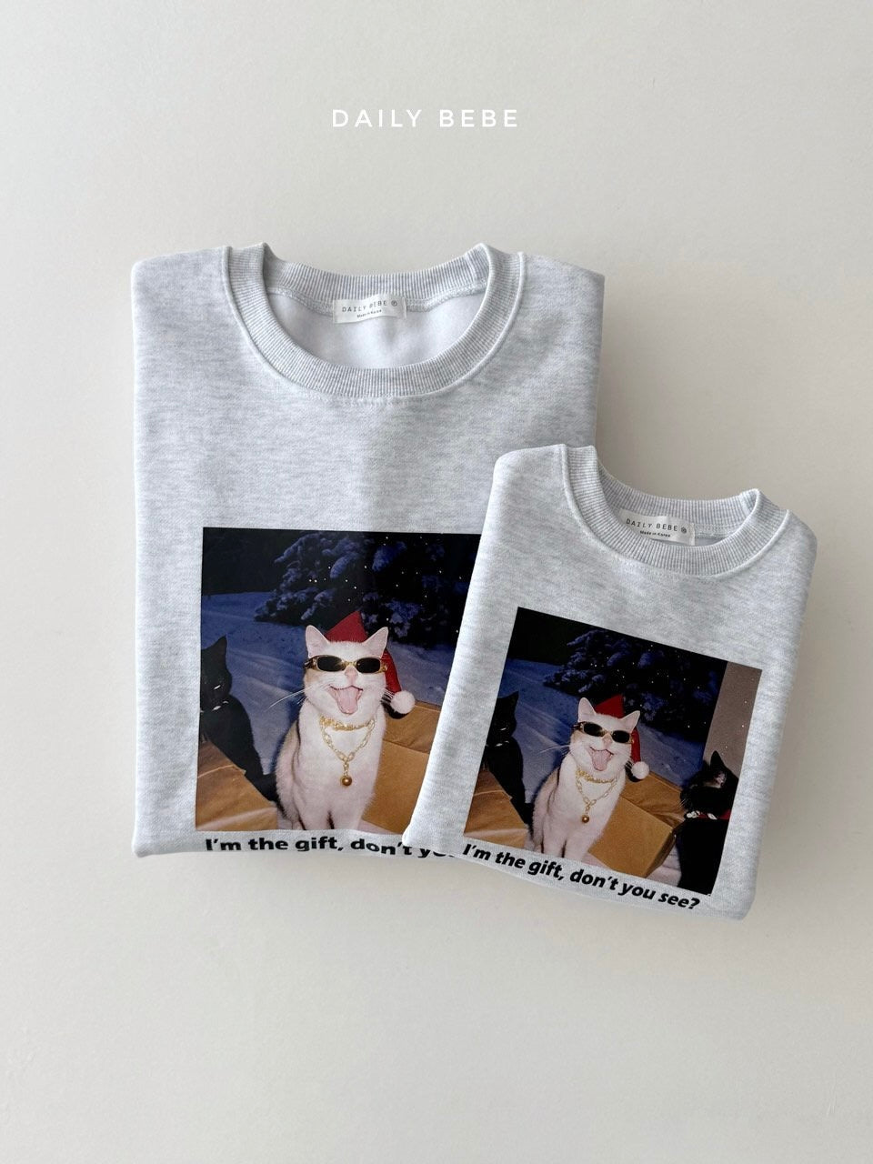 Santa cat sweatshirt (kids and adults)
