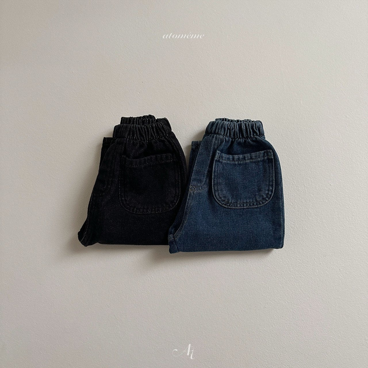 Pocket denim pants