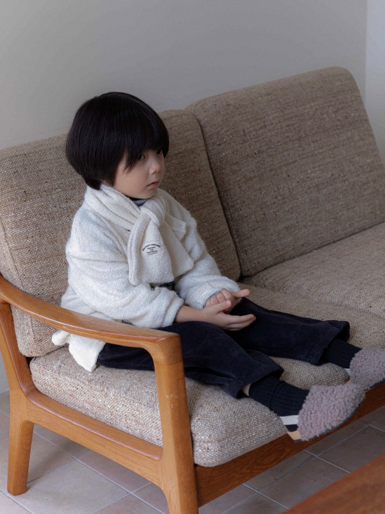 Knit cardigan (knit muffler)