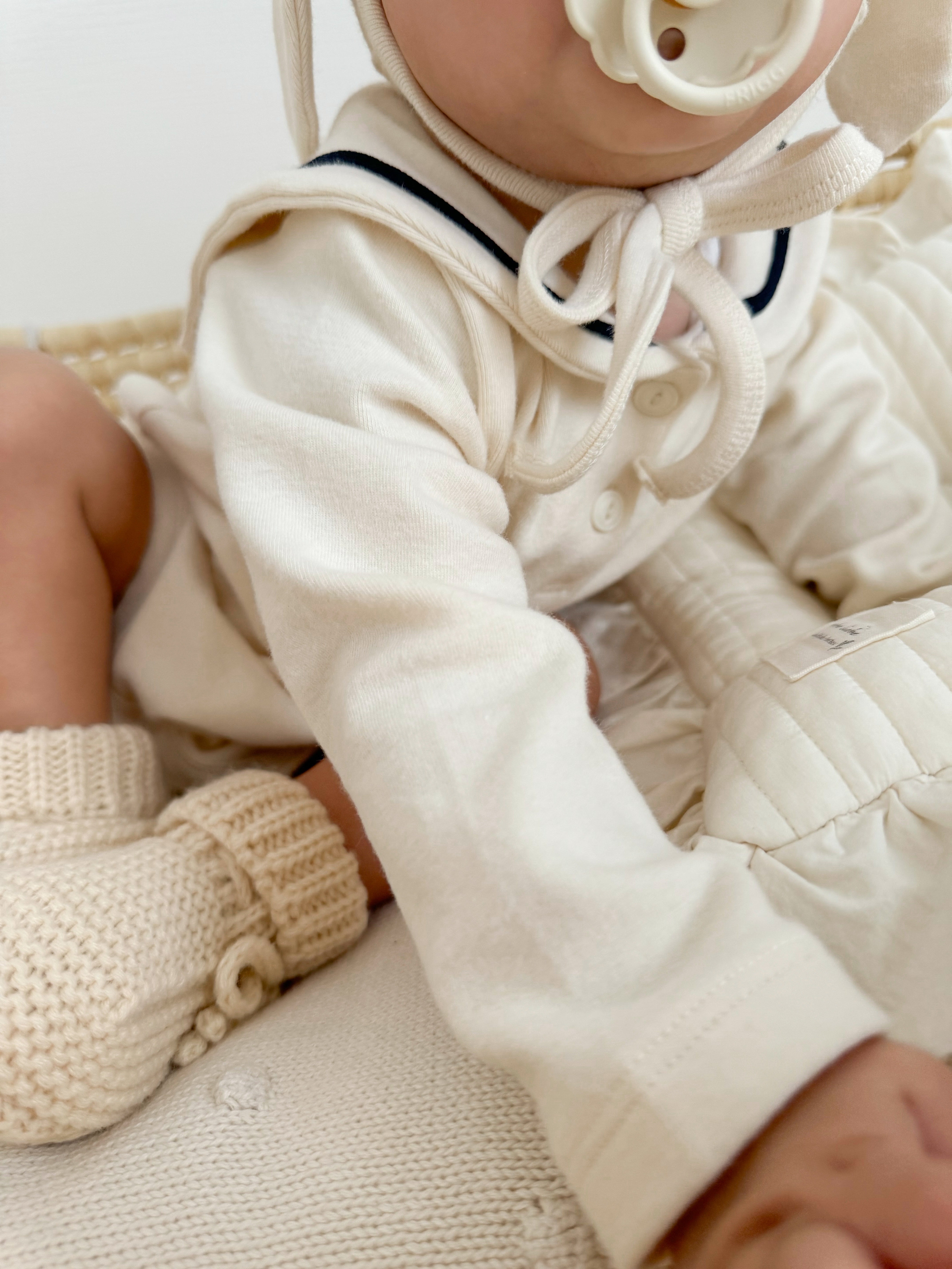 Bunny sailor suit with bonnet