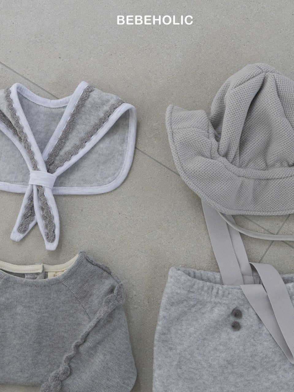 Scarf + terry bloomer set