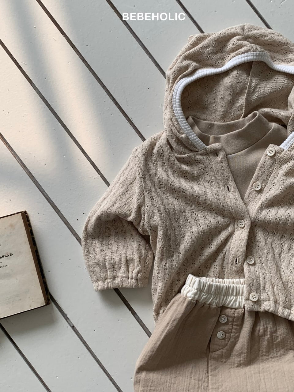 Soft textured hoodie