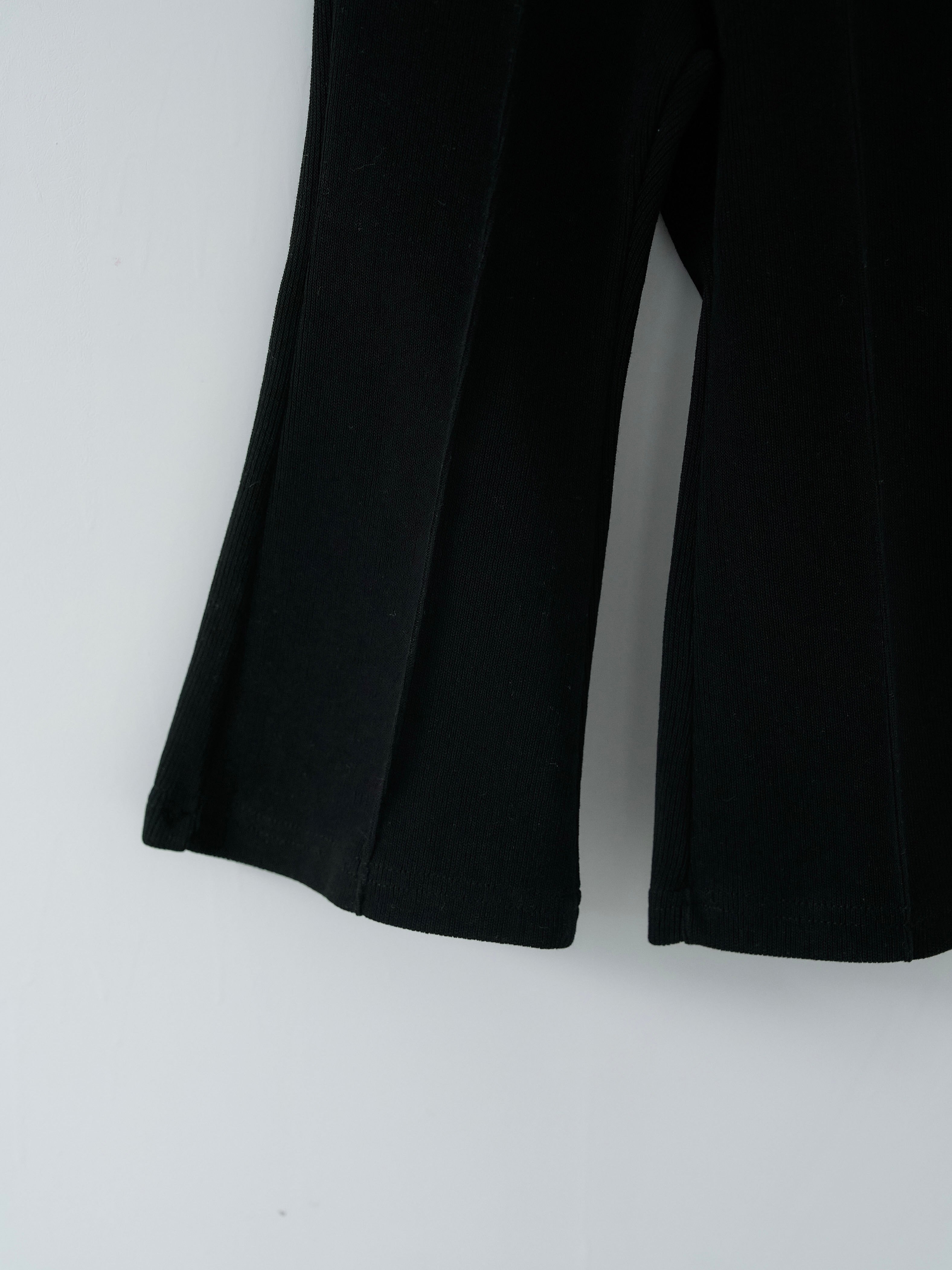 Pintuck bootcut pants