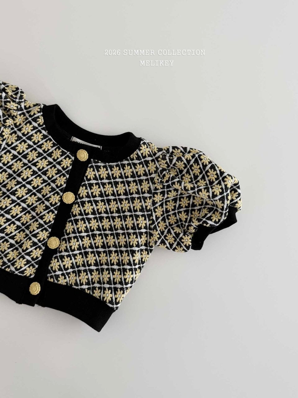 Rika flower puff cardigan