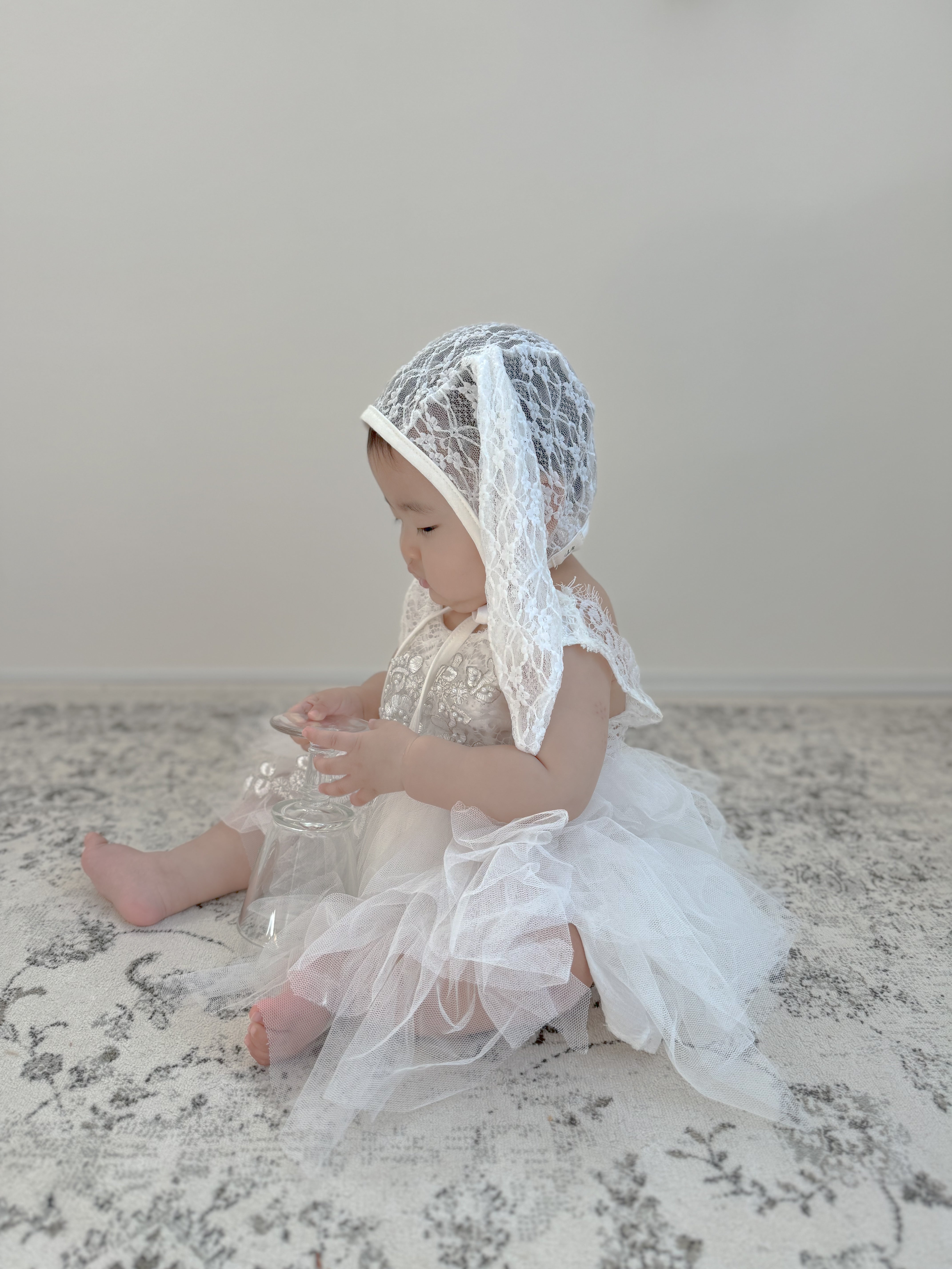 Bunny lace bonnet