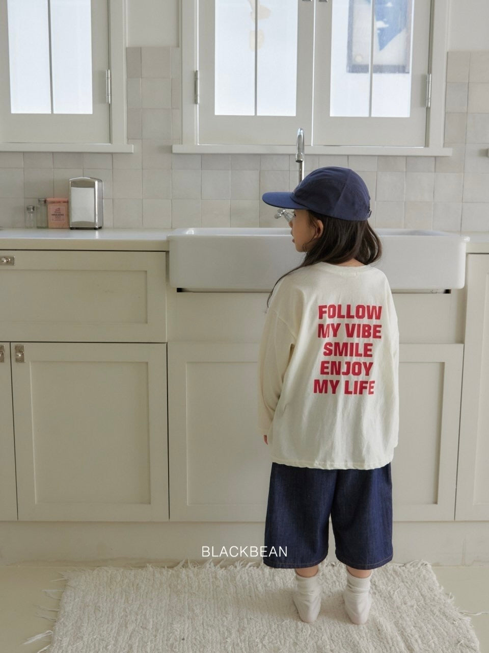 Raw denim pocket jeans