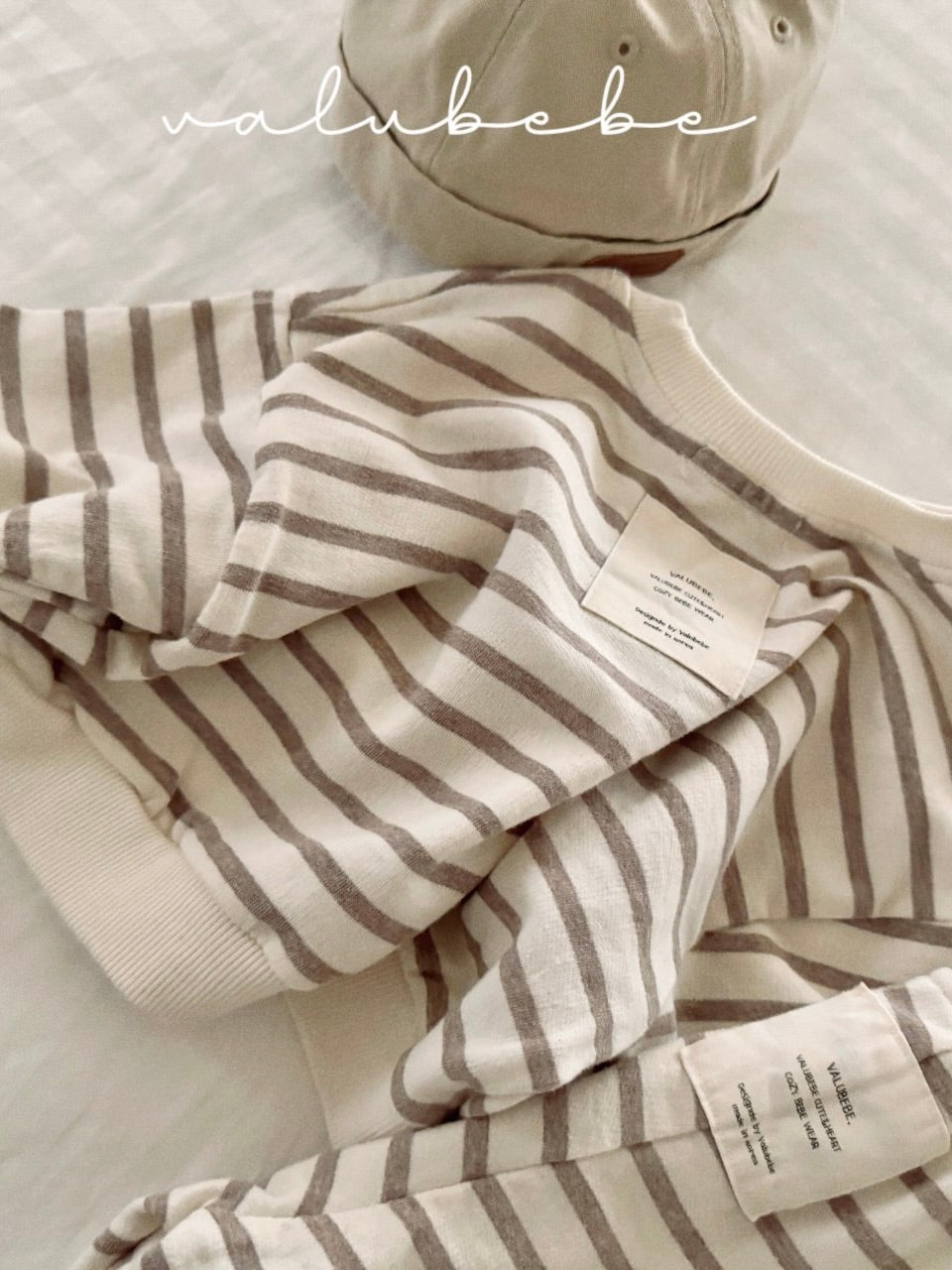 Bunny stripe sweatshirt