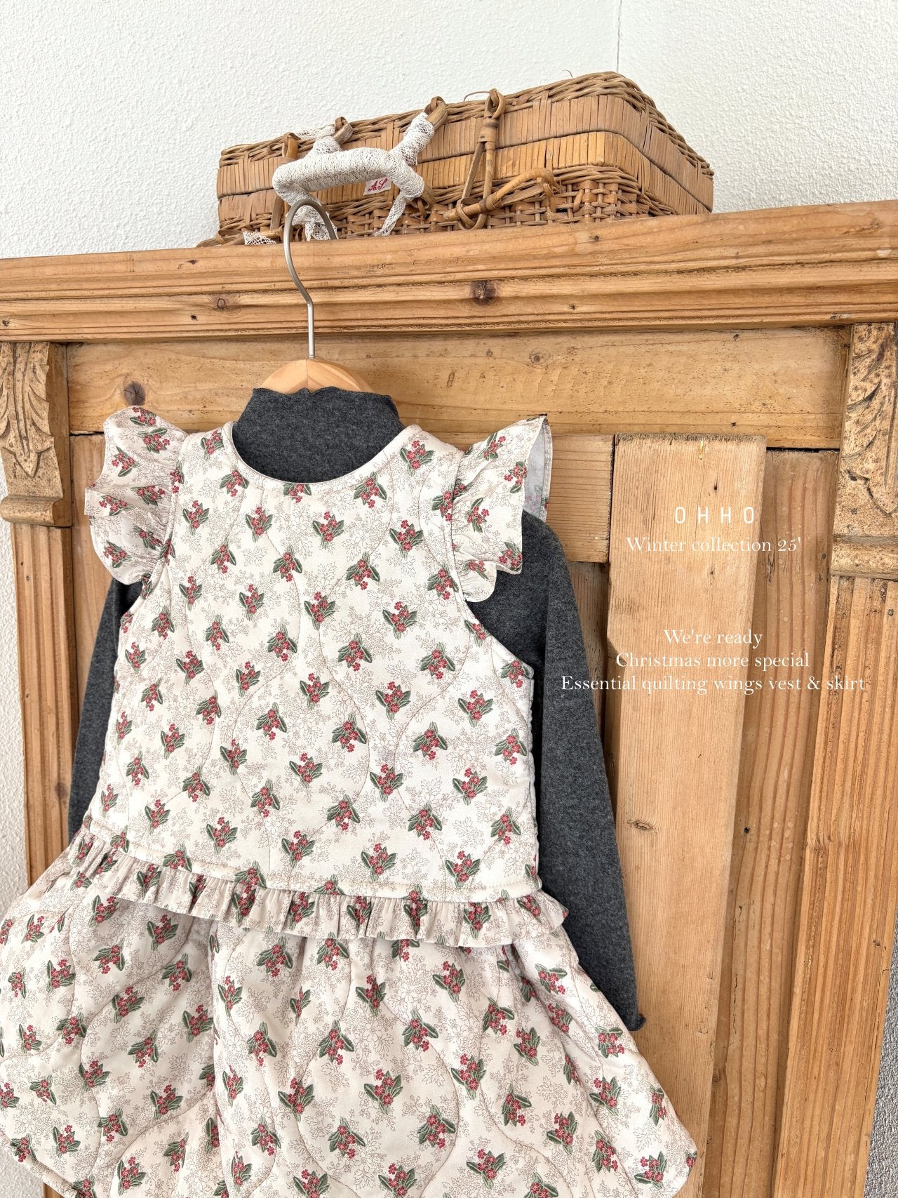 Snowberry quilted skirt