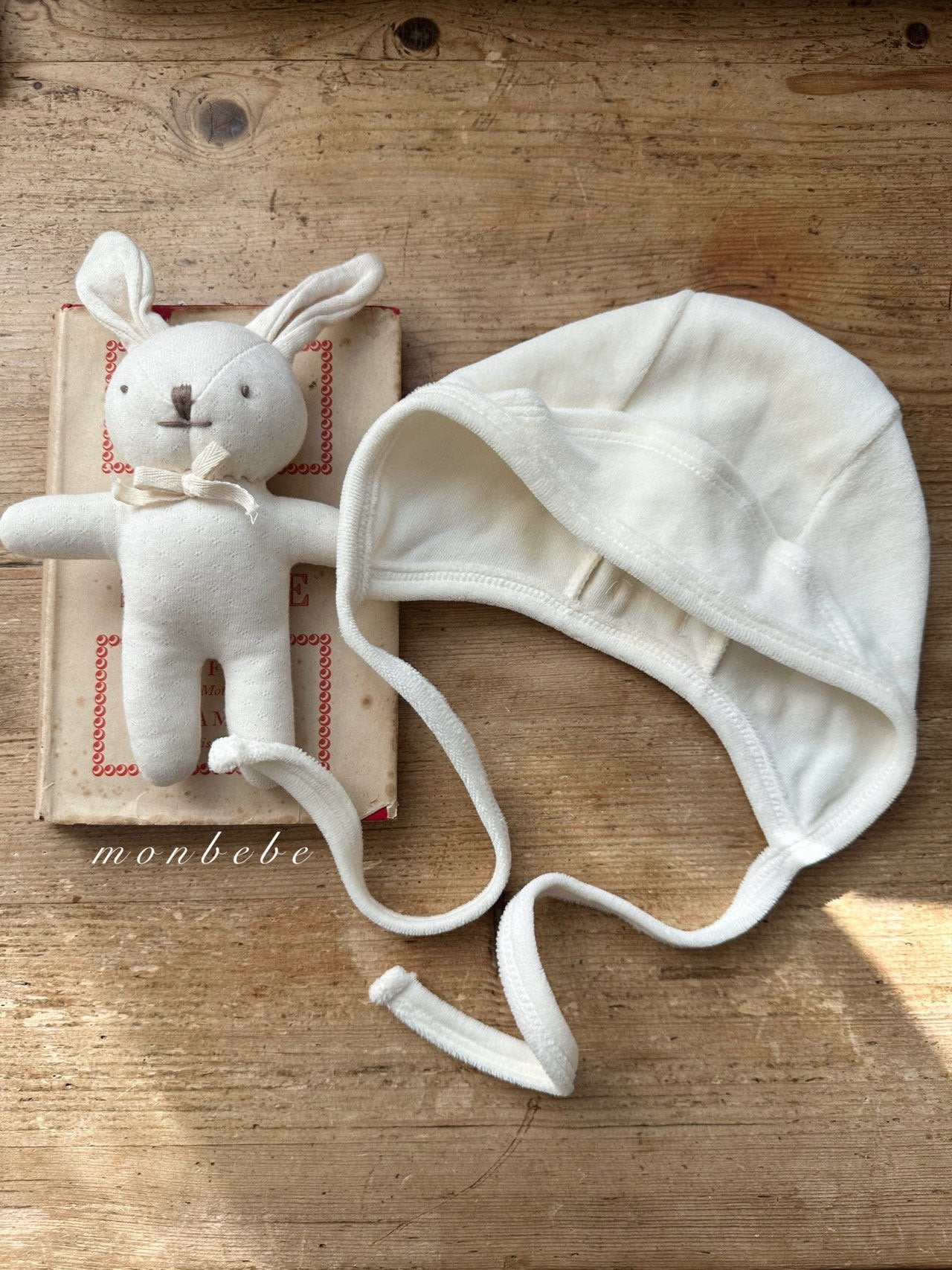 Cotton velour bonnet