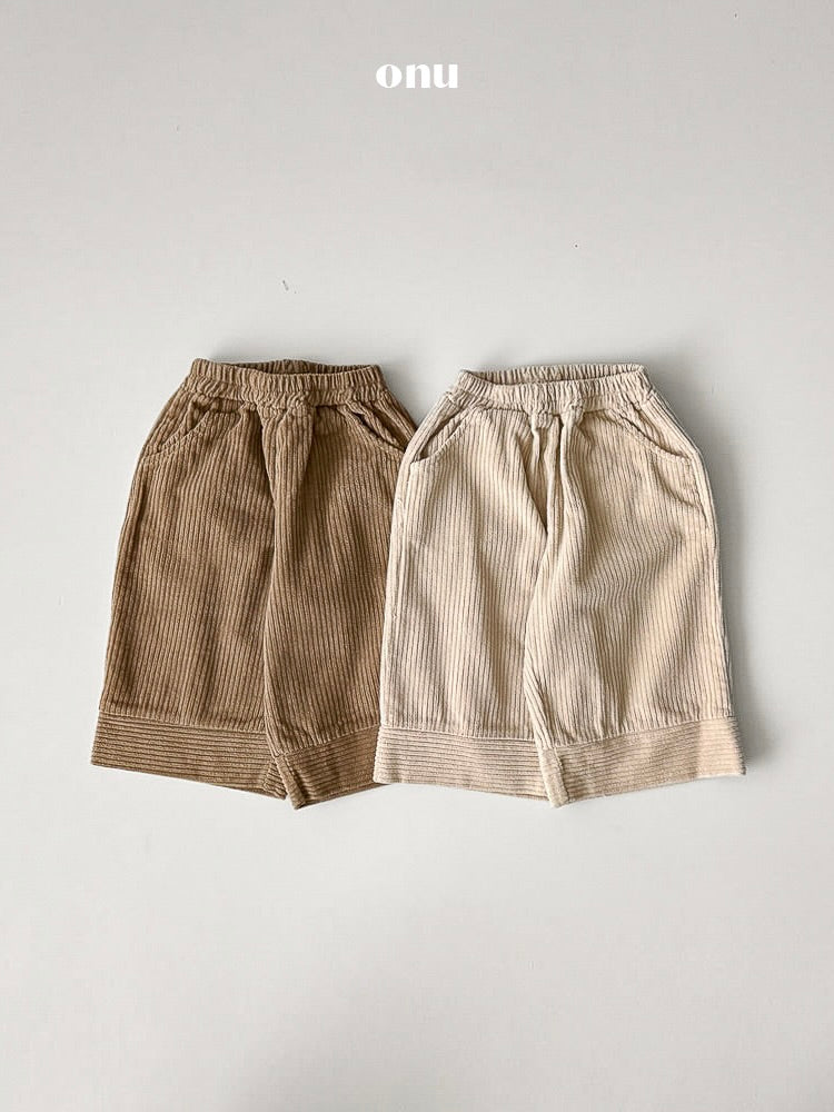 Corduroy line pants