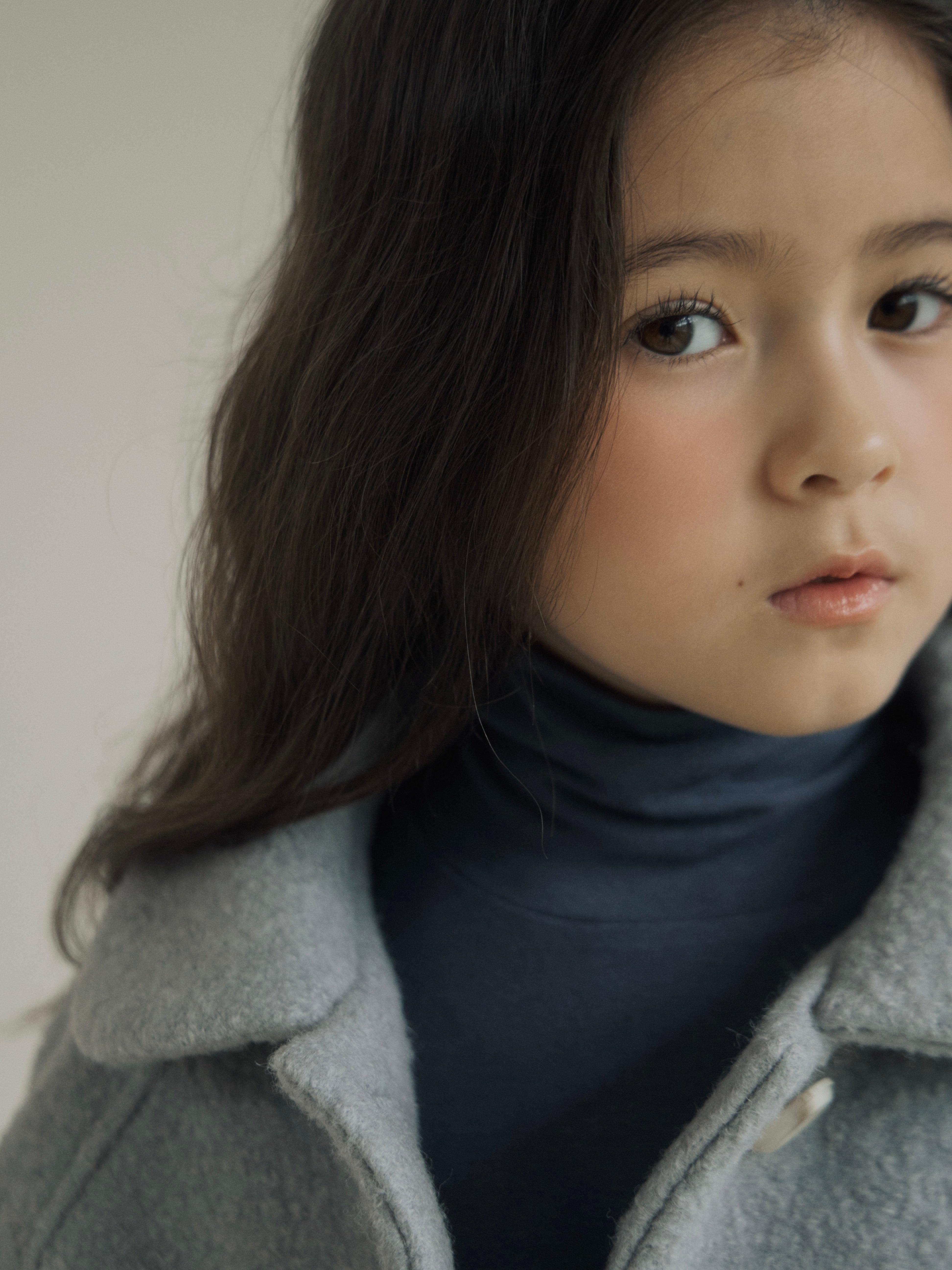 Noa wool coat (haze blue)