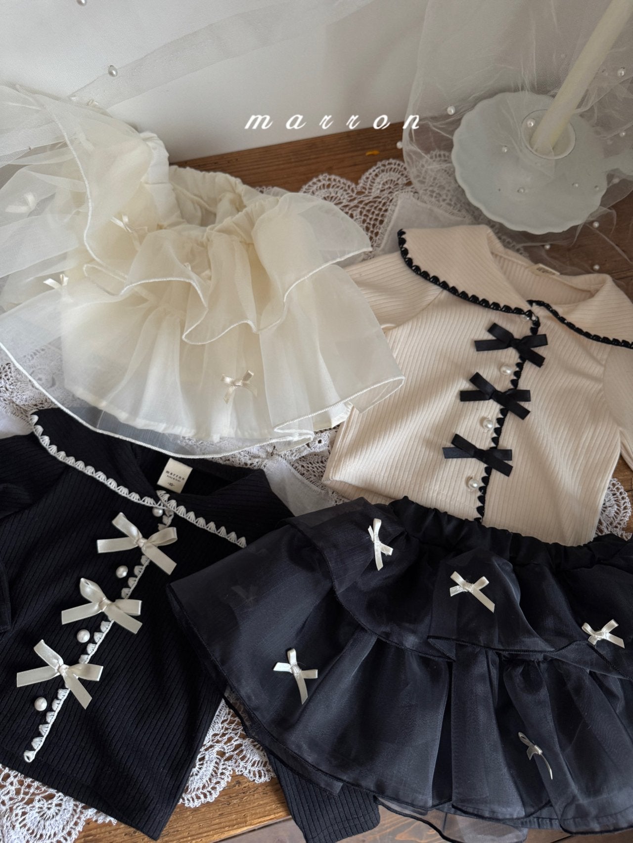 Sailor ribbon cardigan