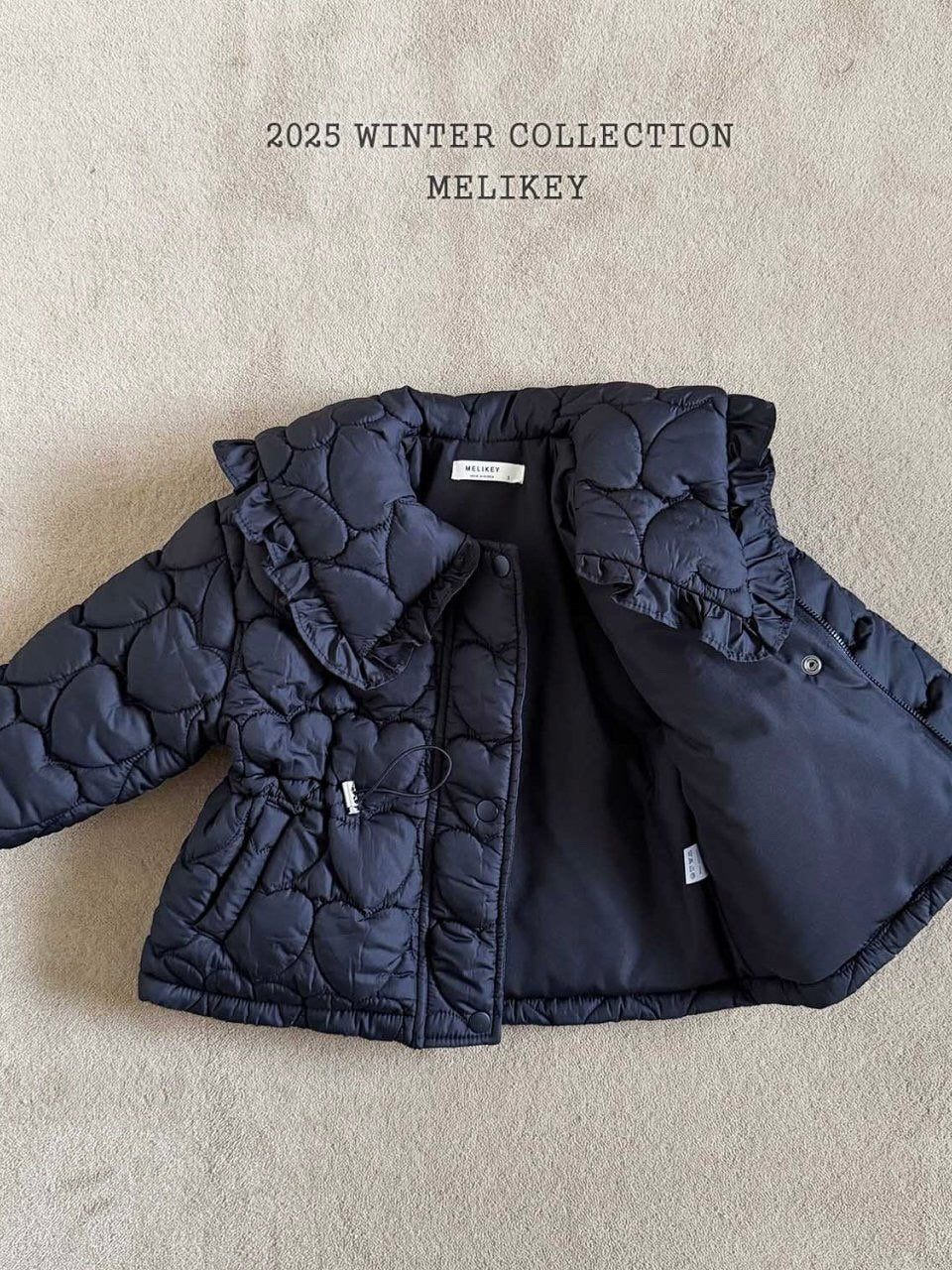 Heart quilted padding jacket
