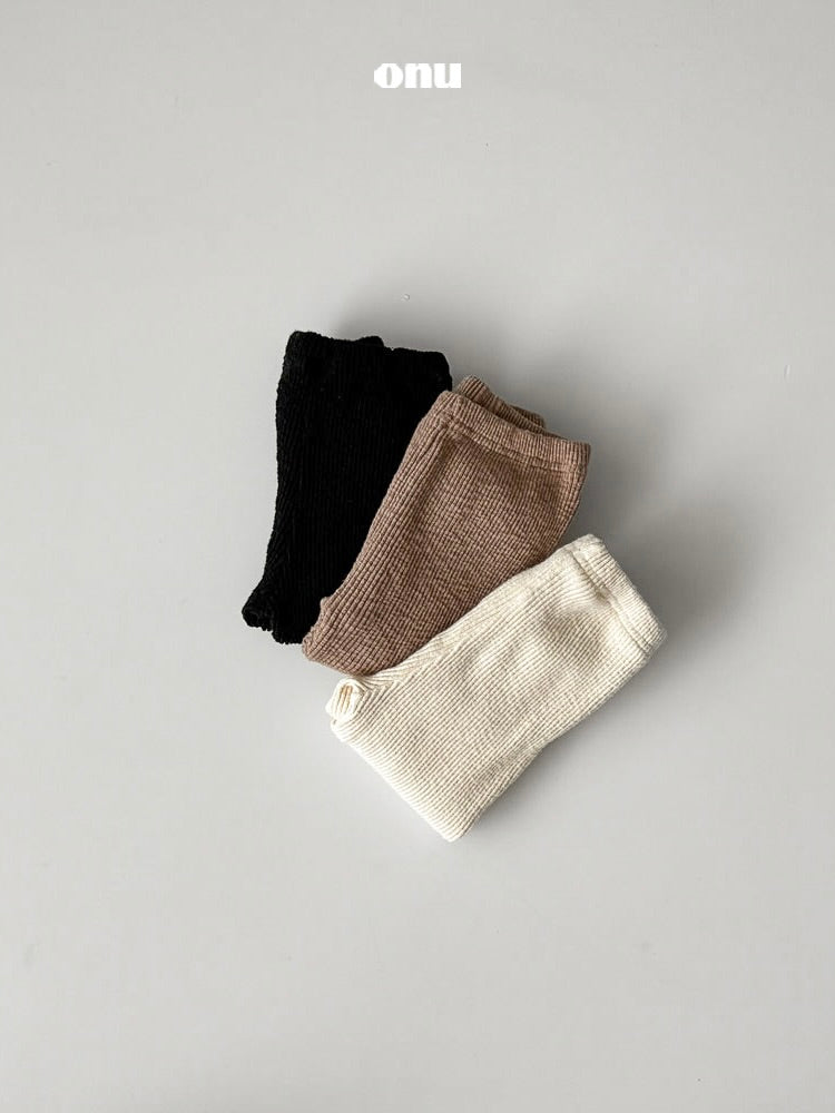 Stretch ribbed pants