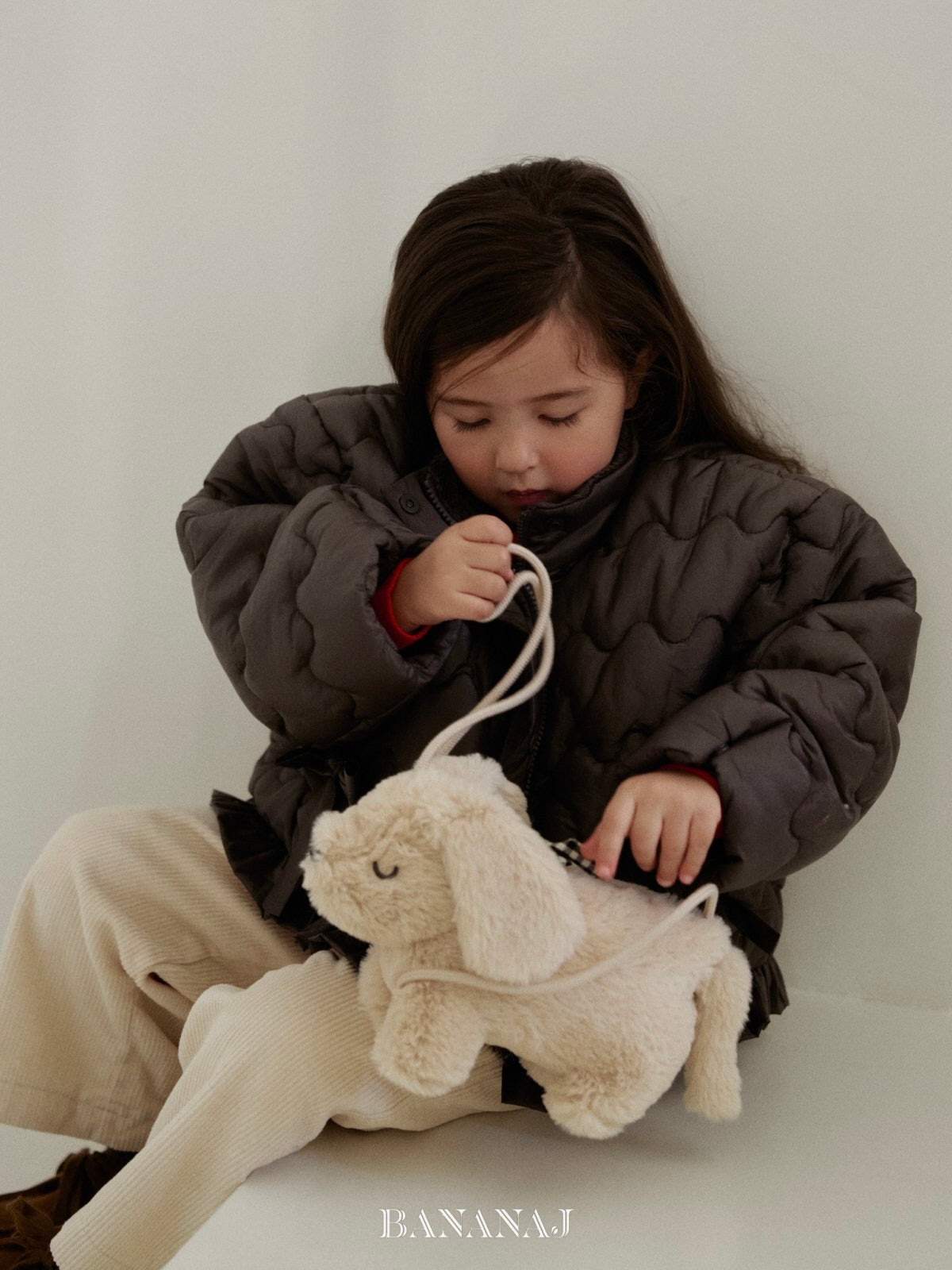 Ribbon padding jacket