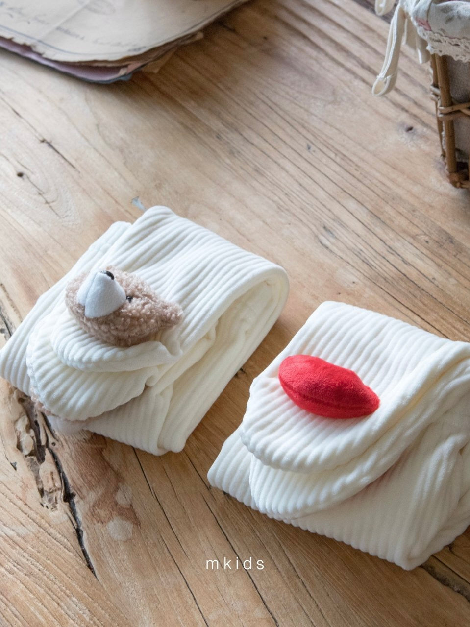 Fluffy footed leggings