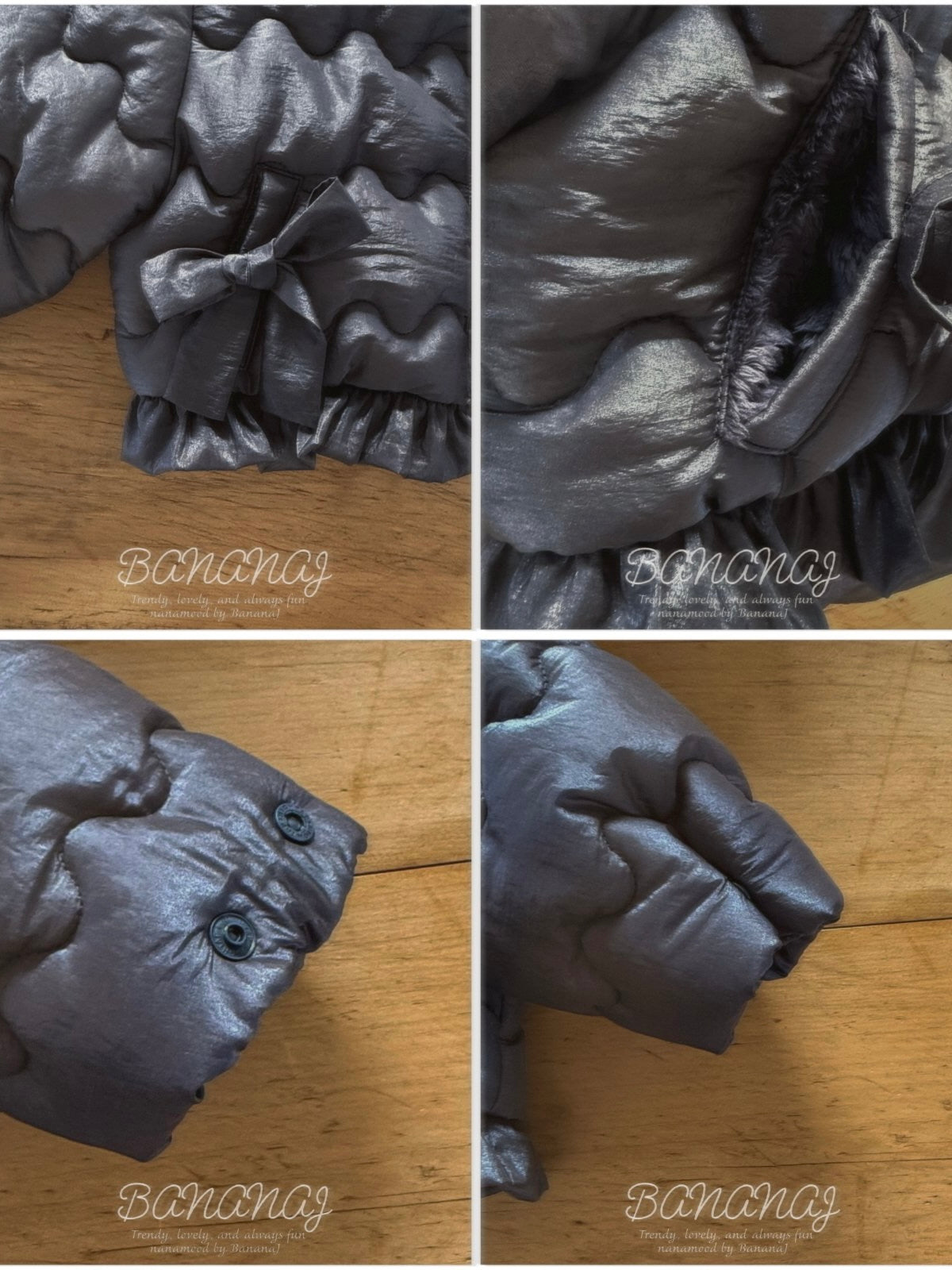 Ribbon padding jacket