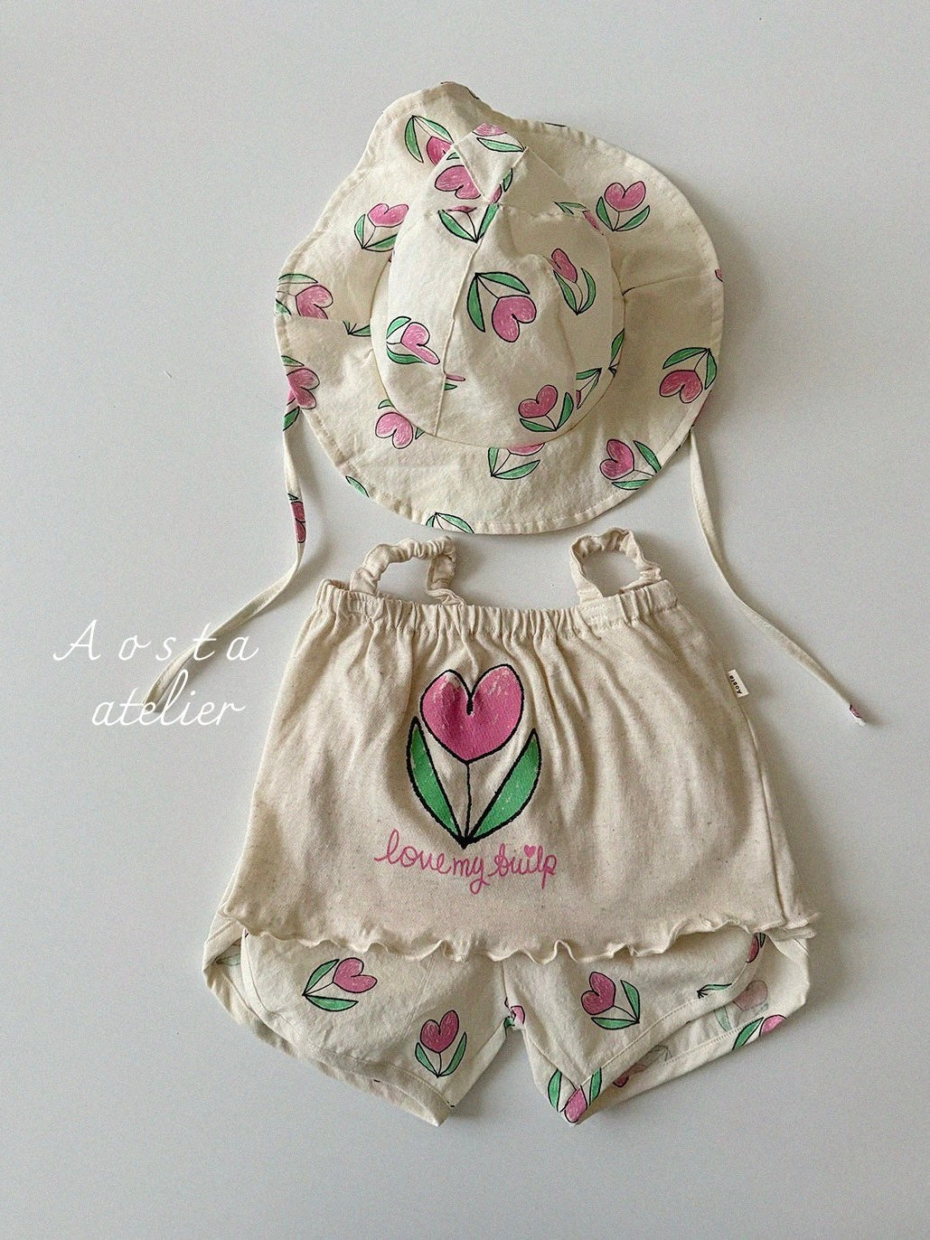Linen tulip blouse