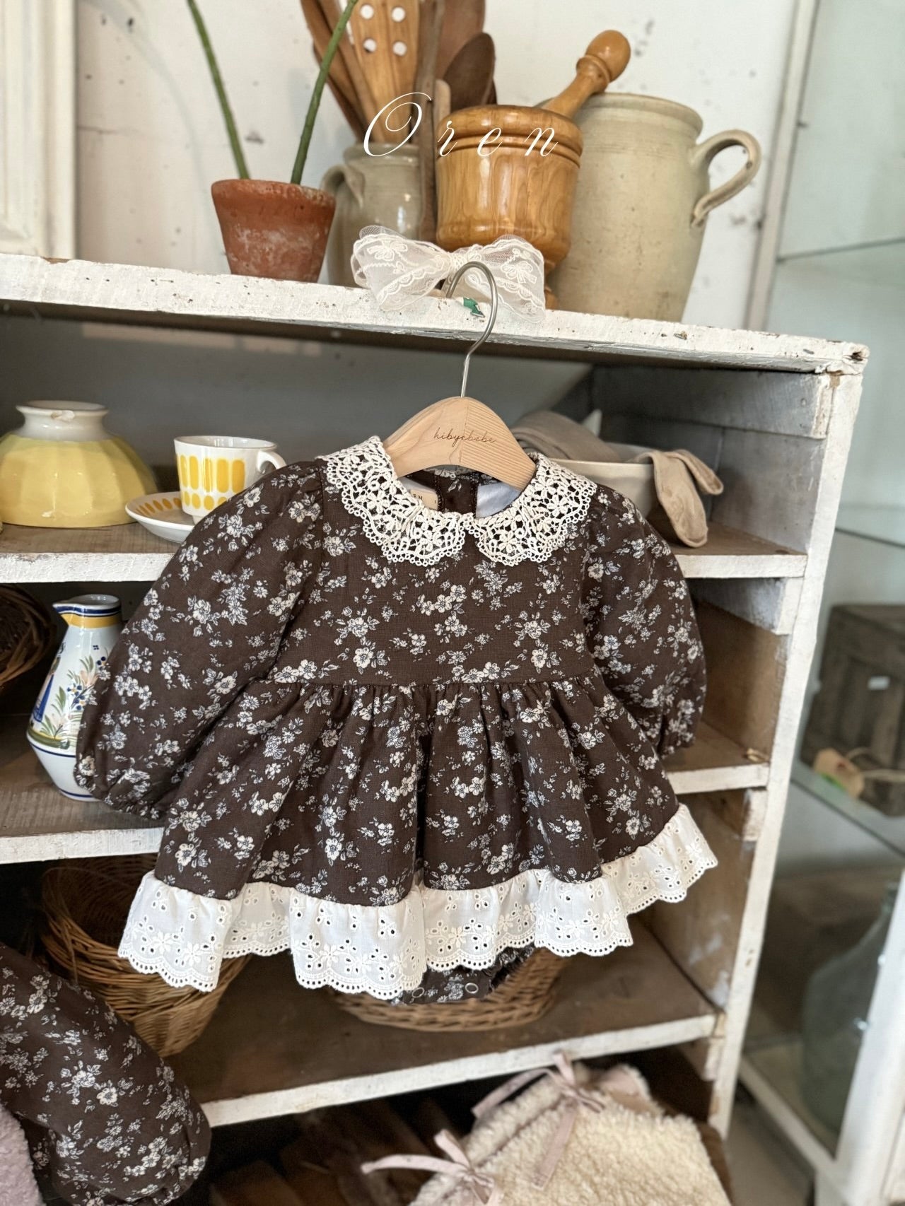 Serena flower padded rompers (baby)