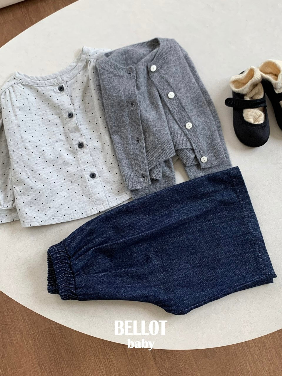 Bebe bonbon dot blouse