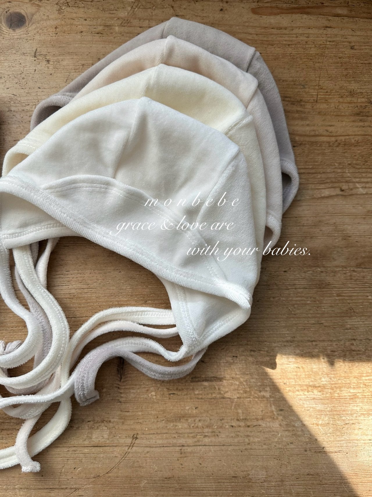 Cotton velour bonnet