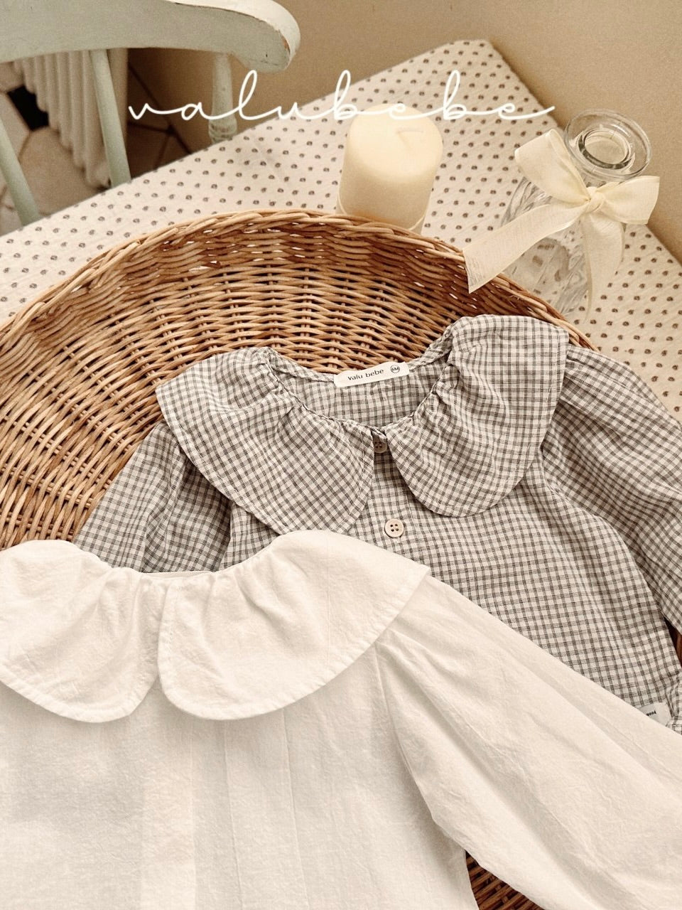 Annie big collar blouse