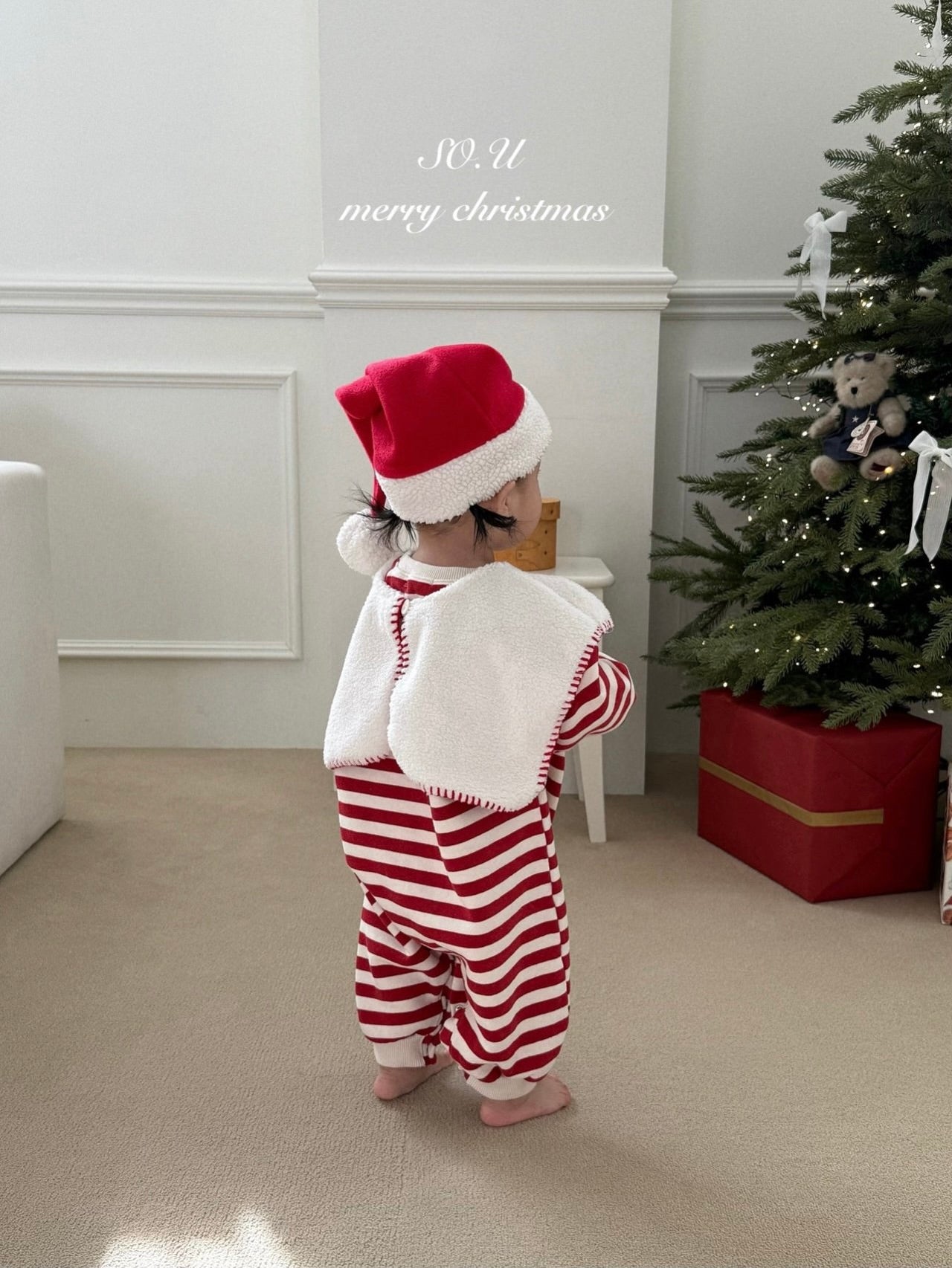 Christmas embroidered cape