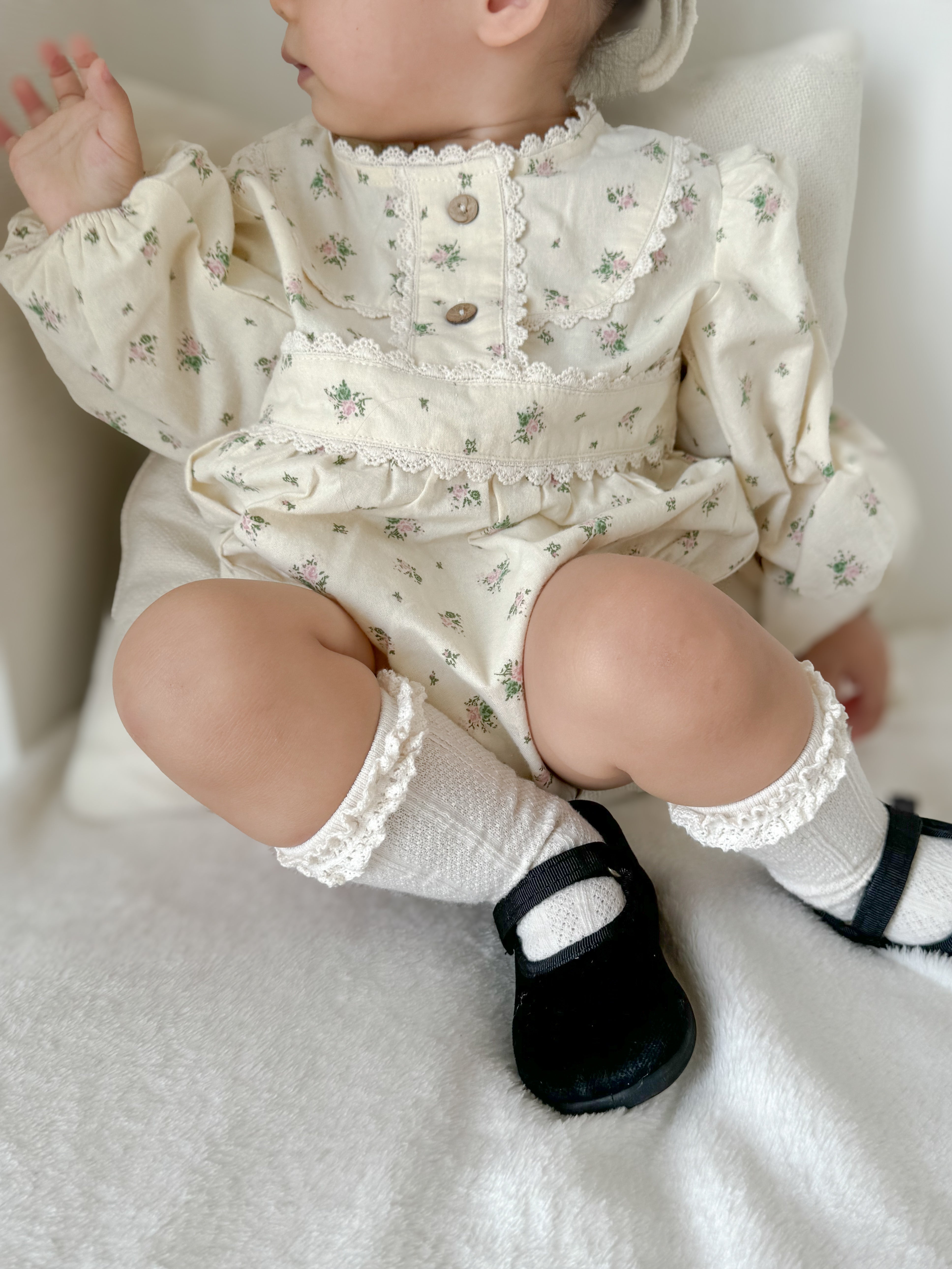 Evelyn floral rompers