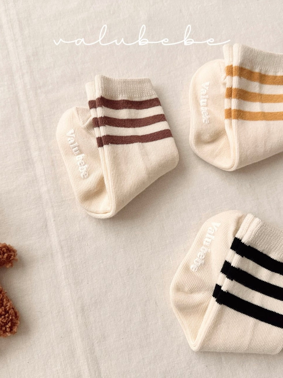 Basic line socks set (baby)