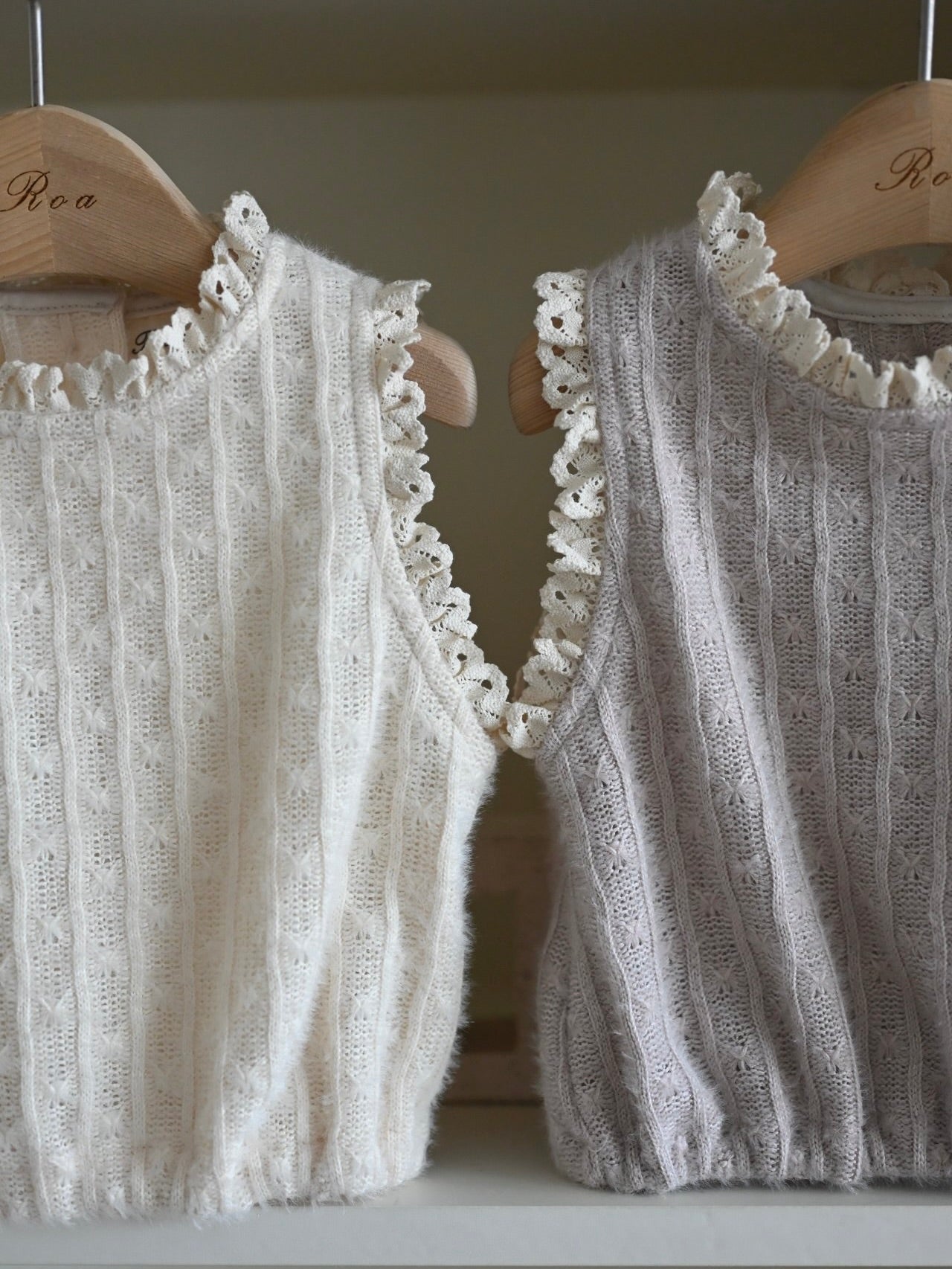 Knit Lace Vest