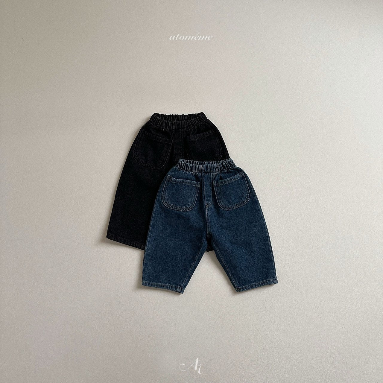 Pocket denim pants